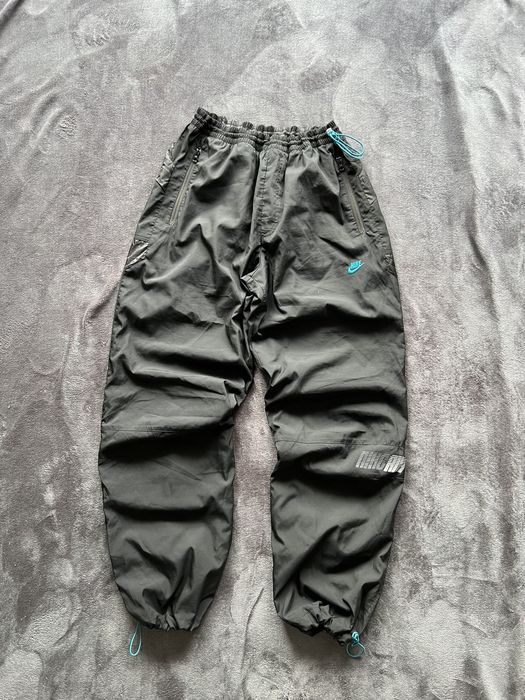 Nike NIKE VINTAGE NYLON OVERSIZE BOXY JOGGERS PANTS Y2k 00s 90s