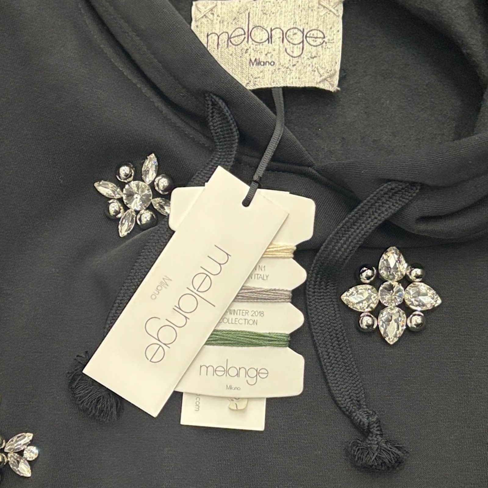 Other NWT Melange Black Embellished Hoodie Sweater Size S Size US S / EU 44-46 / 1 - 2 Thumbnail