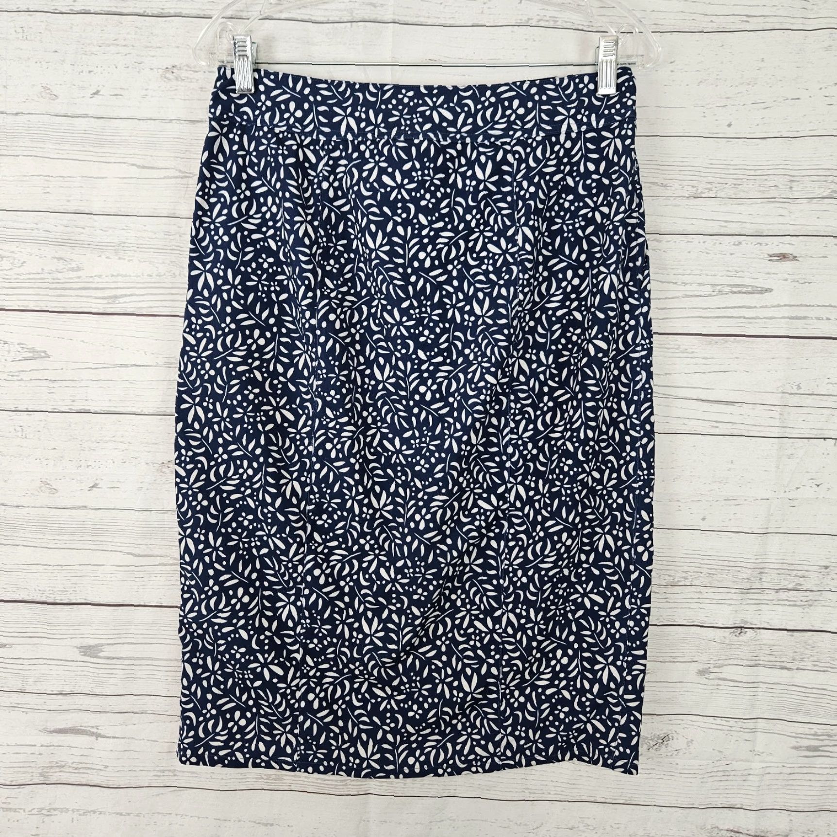 Vintage Rip Skirt Wrap Skirt Womens S Blue Knee Length Pockets 3 Polyester Spandex Size 28" / US 6 / IT 42 - 3 Thumbnail