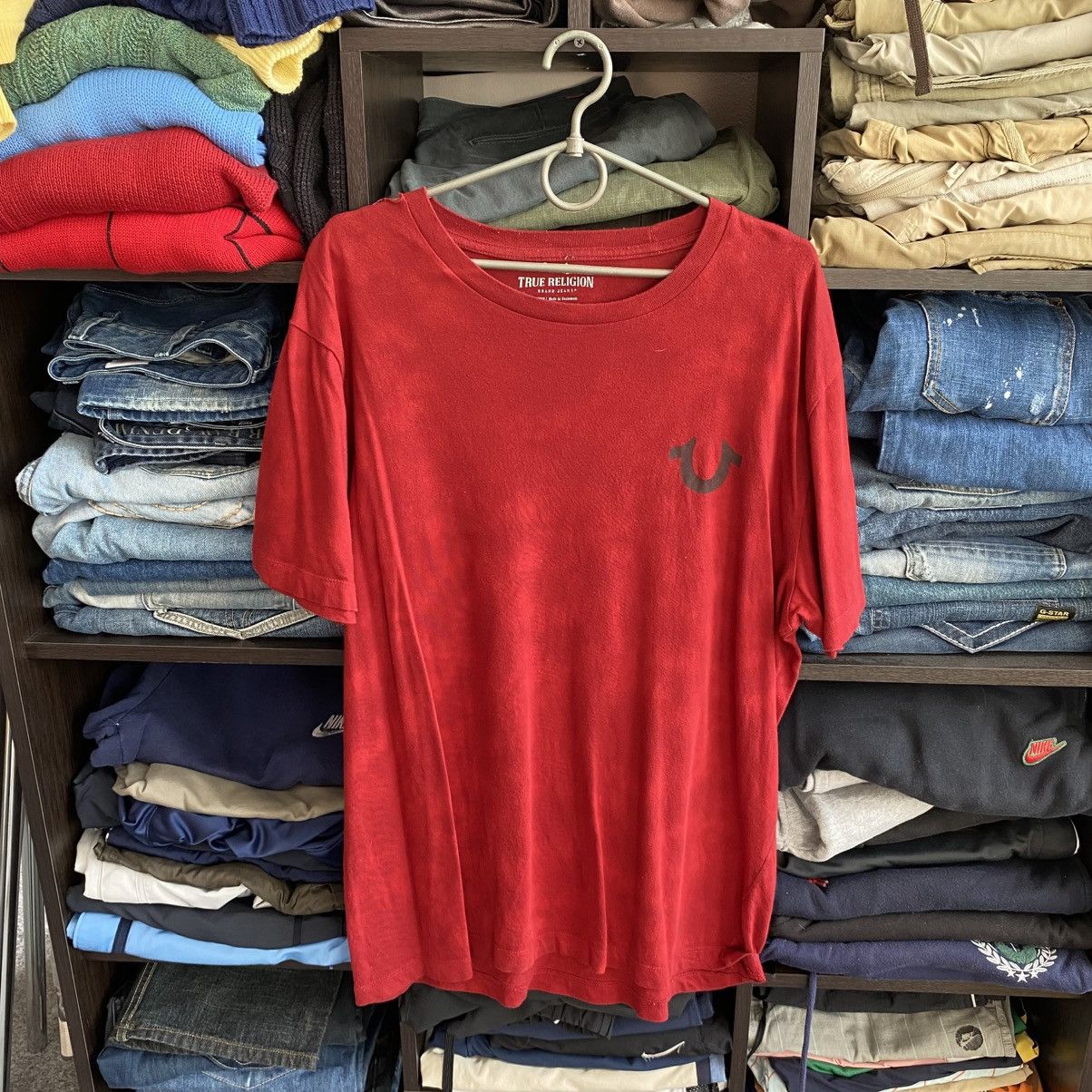 True Religion Mens True Religion Big Logo Graphic Y2K opium tee Size US XL / EU 56 / 4 - 8 Thumbnail
