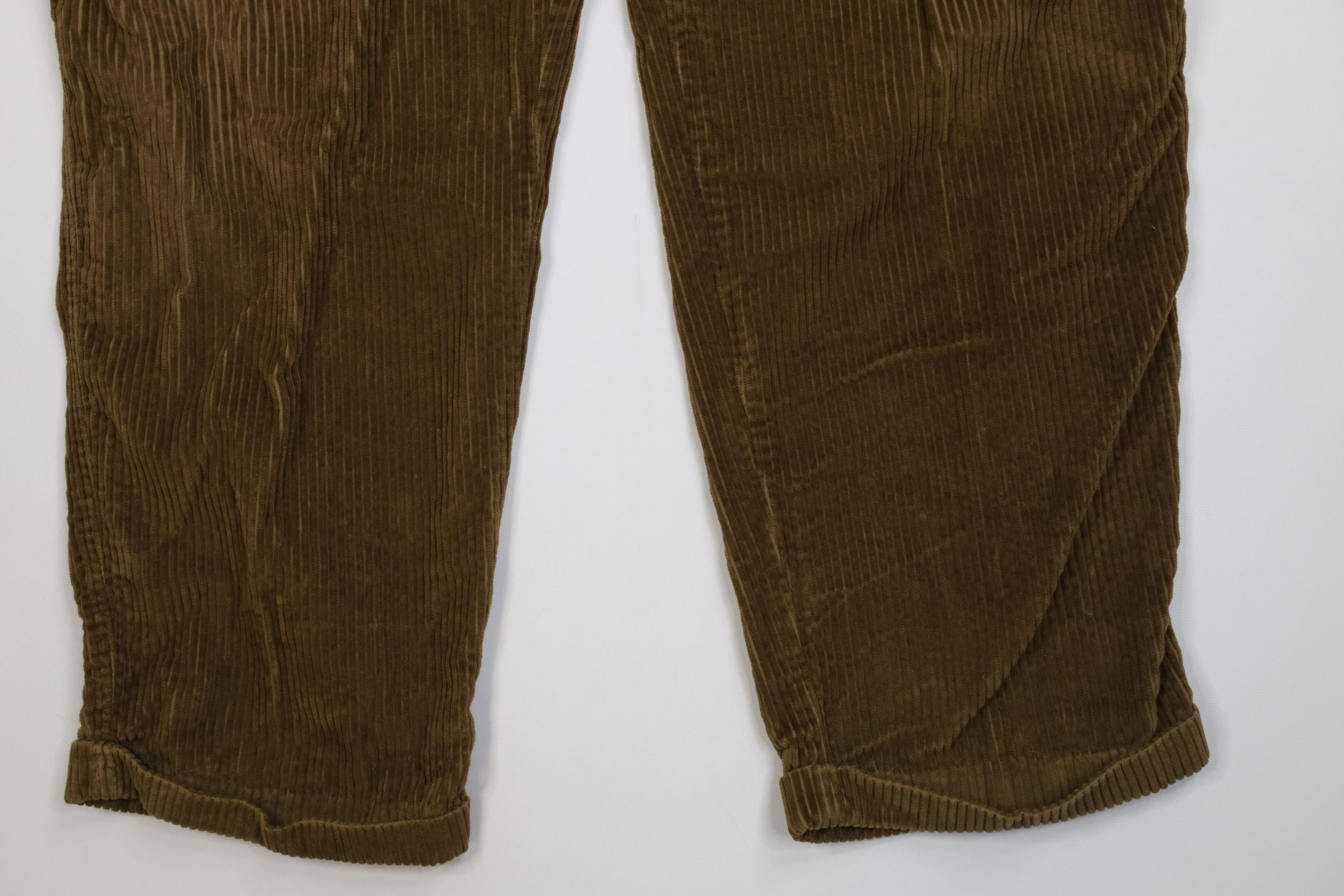 Vintage Vintage 90s Streetwear Baggy Wide Leg Corduroy Pants Brown Size US 38 / EU 54 - 4 Thumbnail