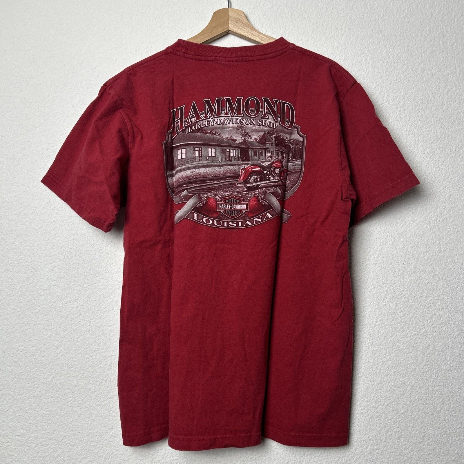 Harley Davidson Harley Davidson 2005 Hammond Louisiana T-Shirt Size Large Size US L / EU 52-54 / 3 - 4 Thumbnail