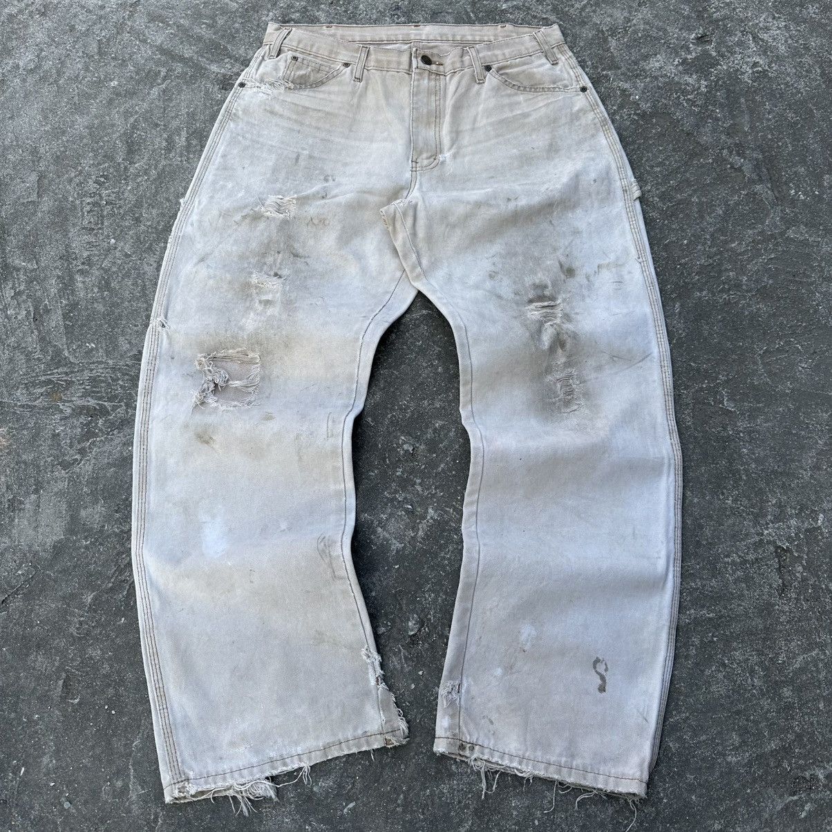 Carhartt (34x31) Grail Vintage Distressed Faded Tan Dickies Carpenter Size US 34 / EU 50 - 1 Thumbnail