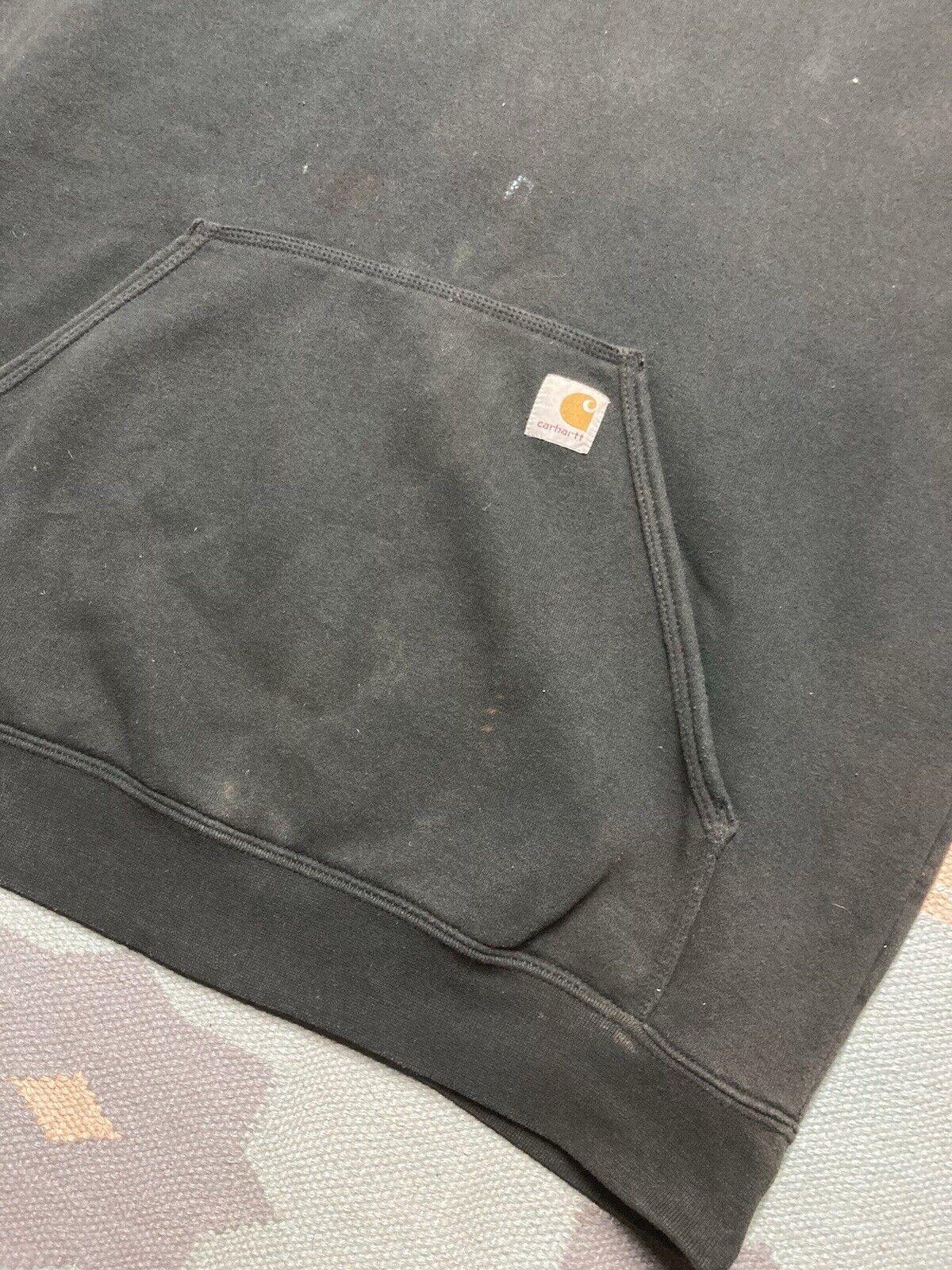 Carhartt Carhartt hoodie sweatshirt K288 black faded distressed large Size US L / EU 52-54 / 3 - 4 Thumbnail
