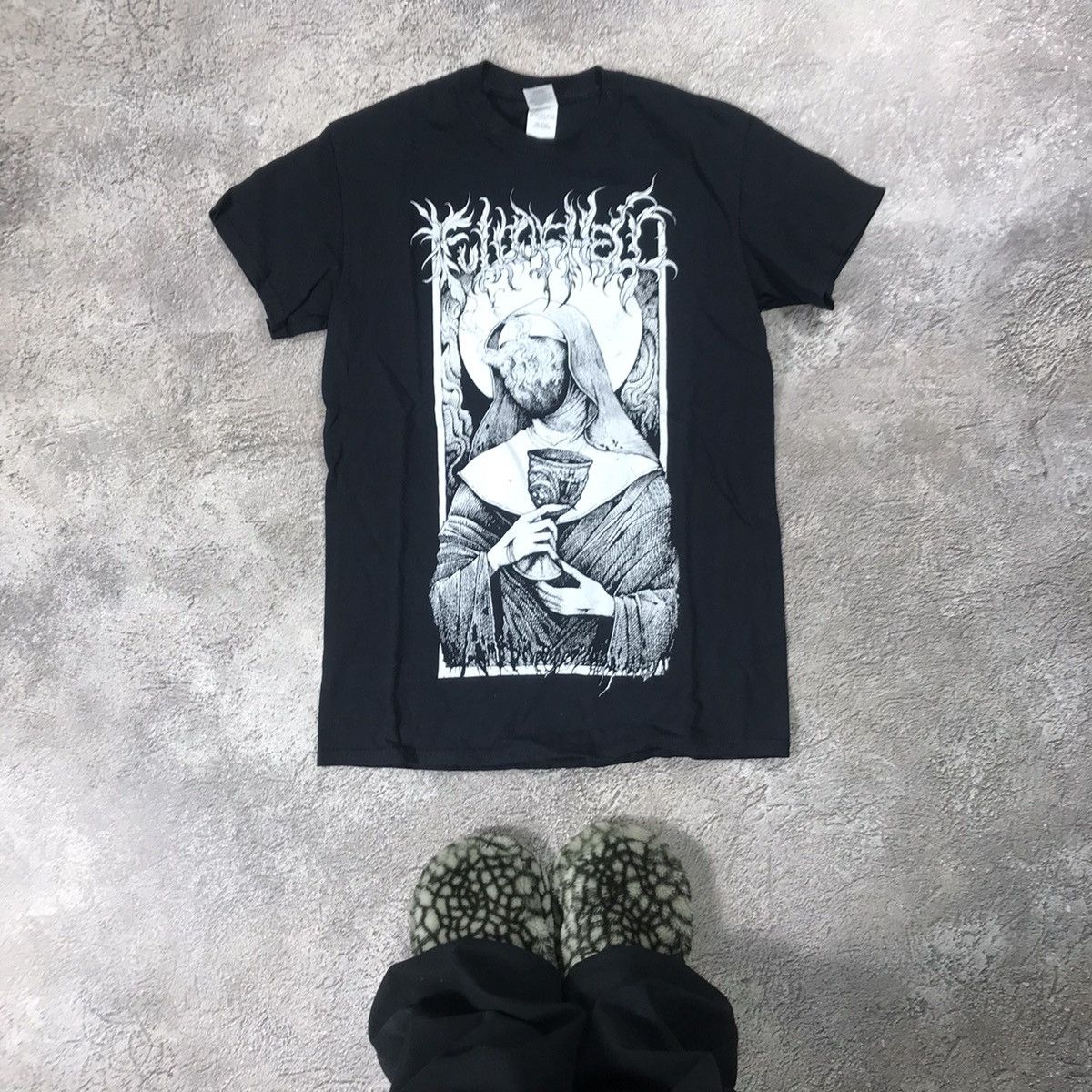 Band Tees VINTAGE Y2K SKULLS DEAD FACE HORROR CREEPY ANGRY BONES Size US S / EU 44-46 / 1 - 1 Thumbnail
