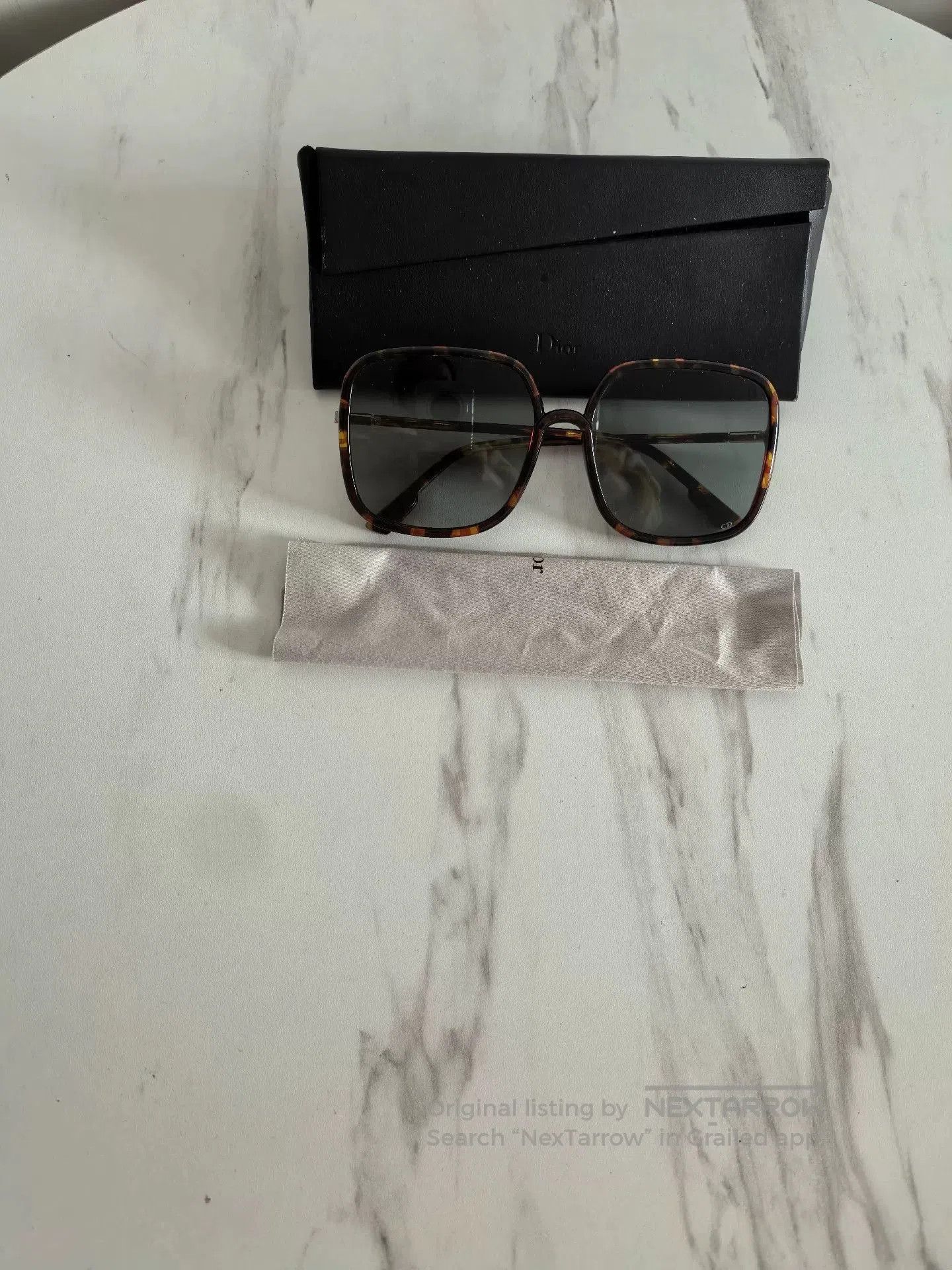 Dior Dior Metal Frame Sunglasses with Case. Size ONE SIZE - 1 Thumbnail