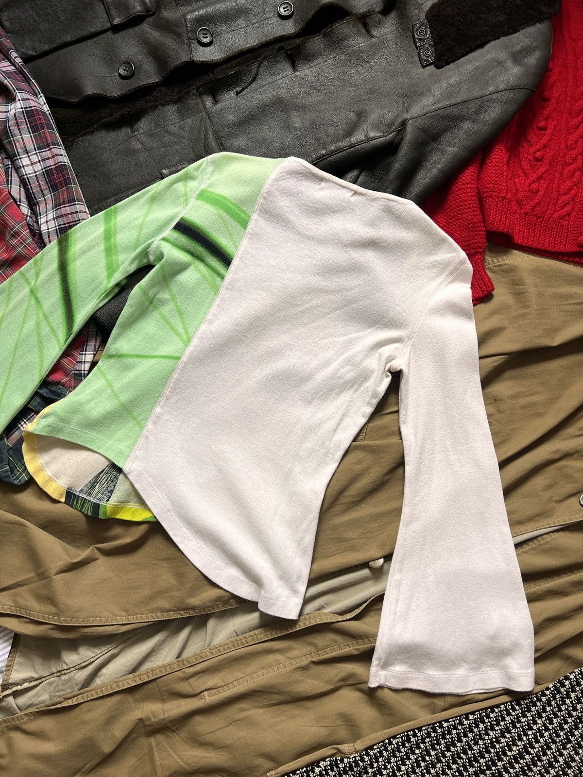 Custo Barcelona Custo Barcelona Avant Garde Green Long Sleeve Cotton T-Shirt Size S / US 4 / IT 40 - 3 Thumbnail