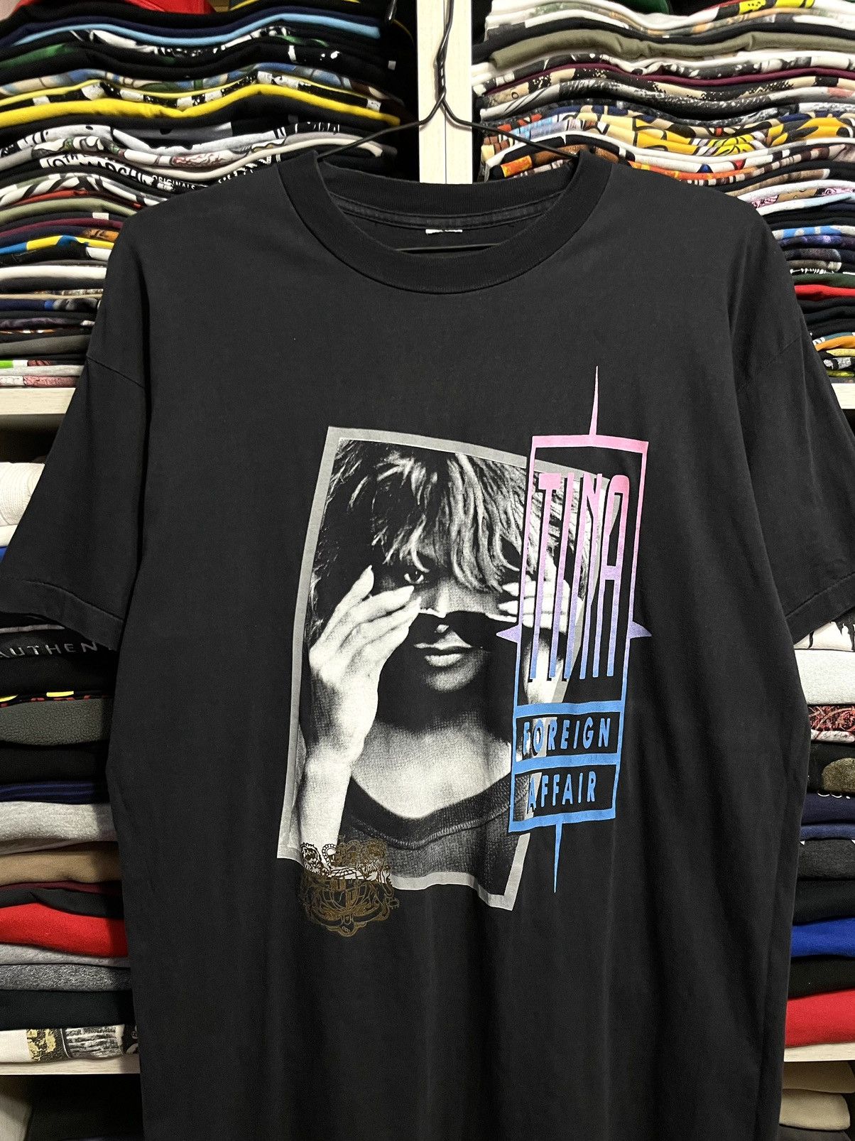 Band Tees Vintage 90s Tina Turner Foreign Affair World Tour T-Shirt Size US L / EU 52-54 / 3 - 3 Thumbnail