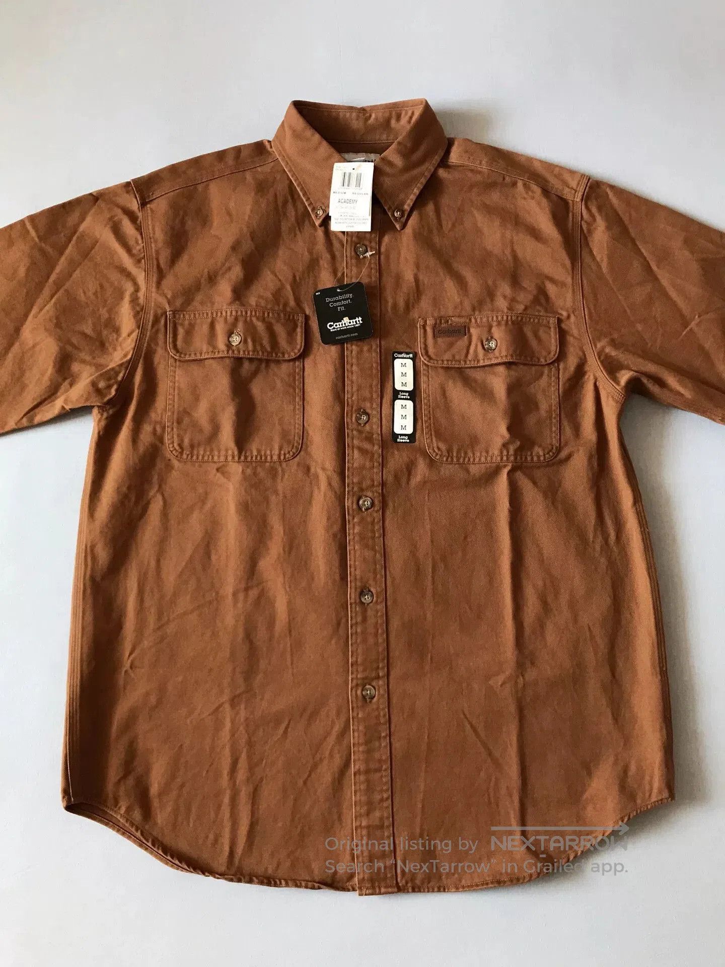 Carhartt Carhartt S09 Brown Heavy Work Shirt. Size US M / EU 48-50 / 2 - 3 Thumbnail