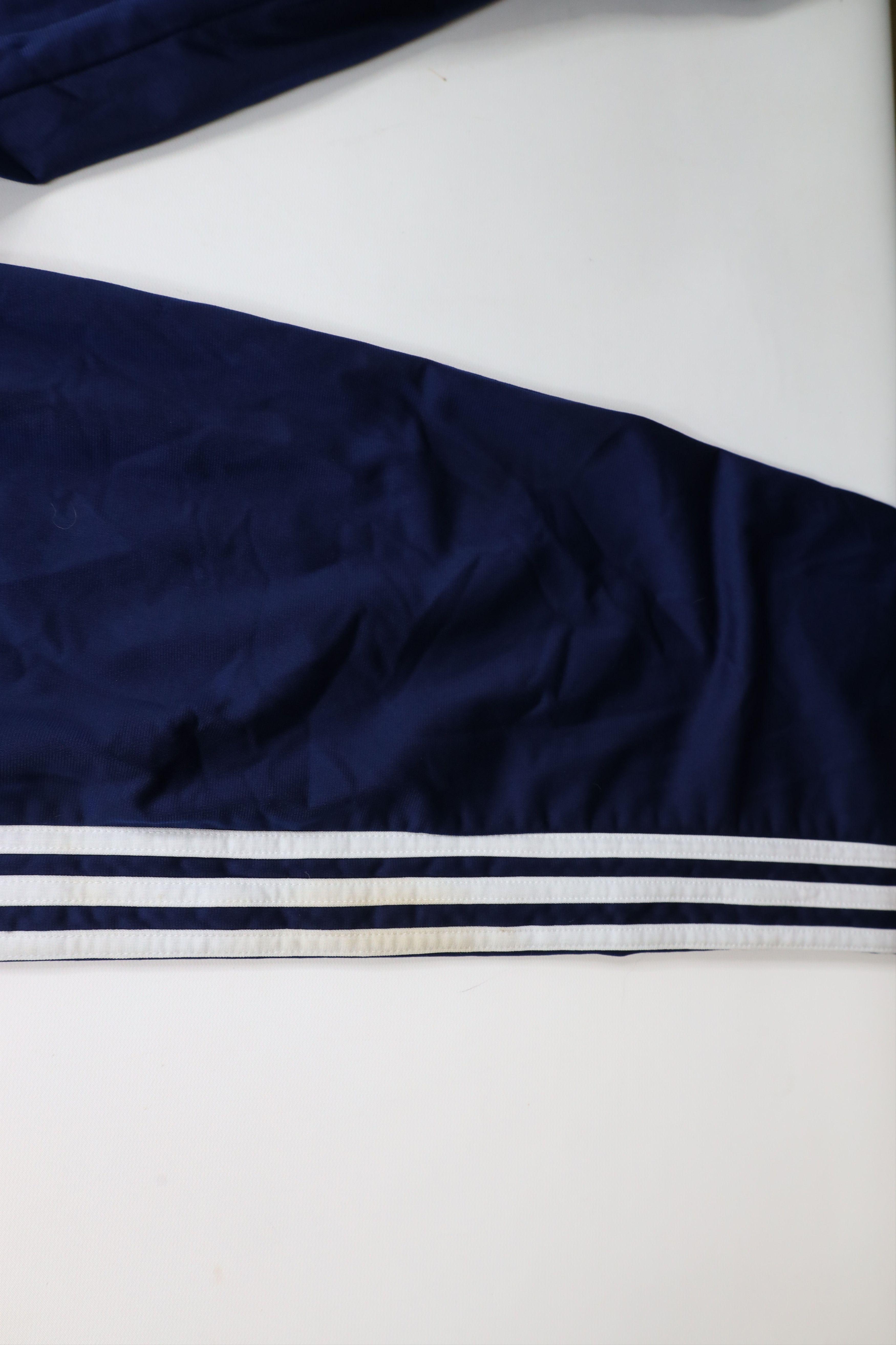 Adidas × Vintage Vintage 90s Adidas Spell Out Wide Leg Tearaway Pants Blue Size US 32 / EU 48 - 7 Thumbnail