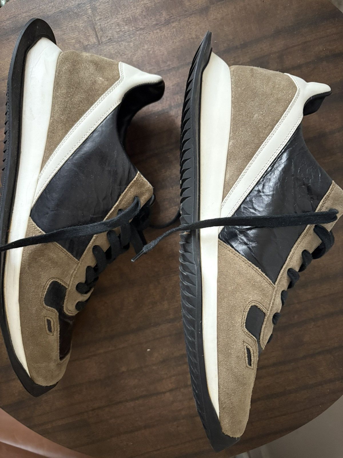 Rick Owens Rick Owens Leather and Suede Runners Size US 11 / EU 44 - 5 Thumbnail