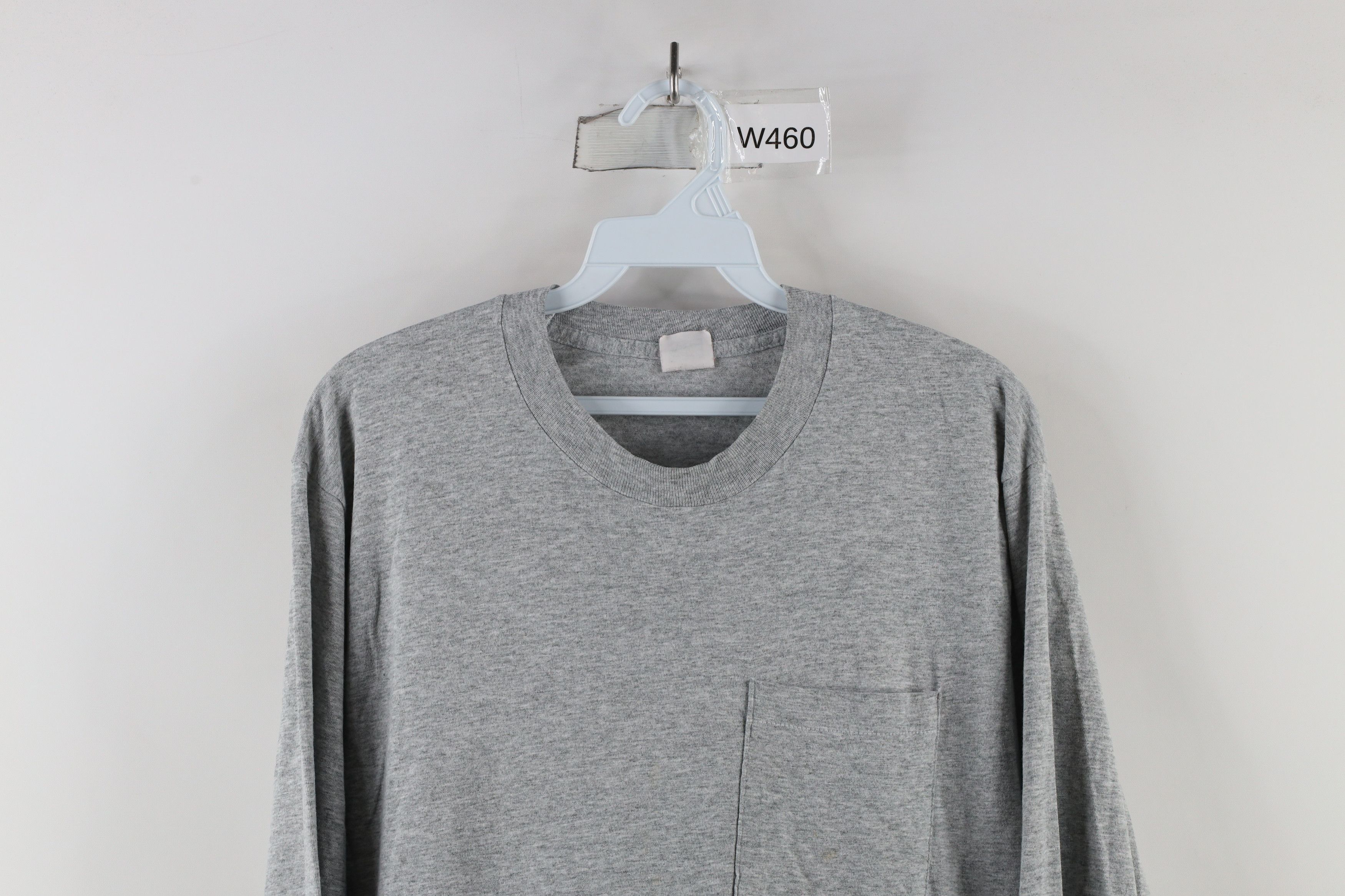 Vintage Vintage 90s Streetwear Long Sleeve T-Shirt Heather Gray USA Size US L / EU 52-54 / 3 - 2 Thumbnail