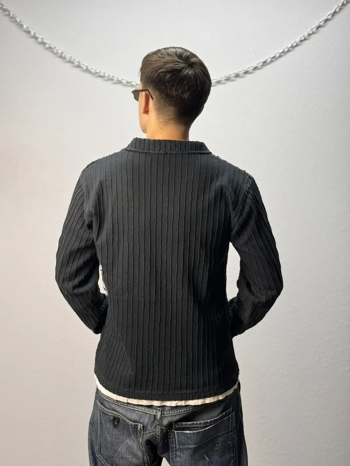If Six Was Nine × Le Grande Bleu (L.G.B.) × Vintage VINTAGE SWEATER AVANT GARDE IF SIX WAS NINE STYLE GOTHIC Size US L / EU 52-54 / 3 - 12 Thumbnail
