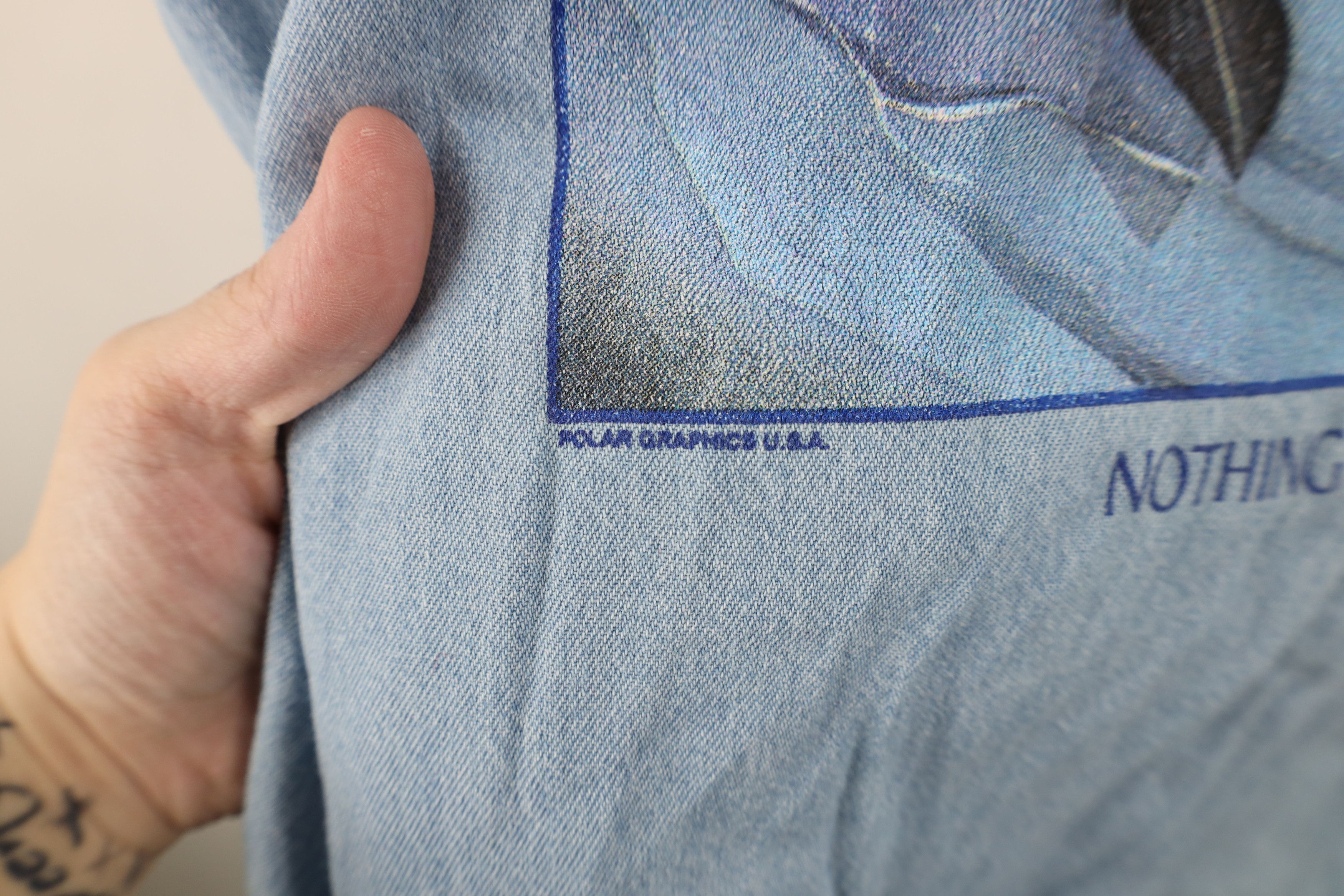 Vintage Vintage 90s Streetwear Denim Jean Button Down Shirt Blue Size US M / EU 48-50 / 2 - 12 Thumbnail