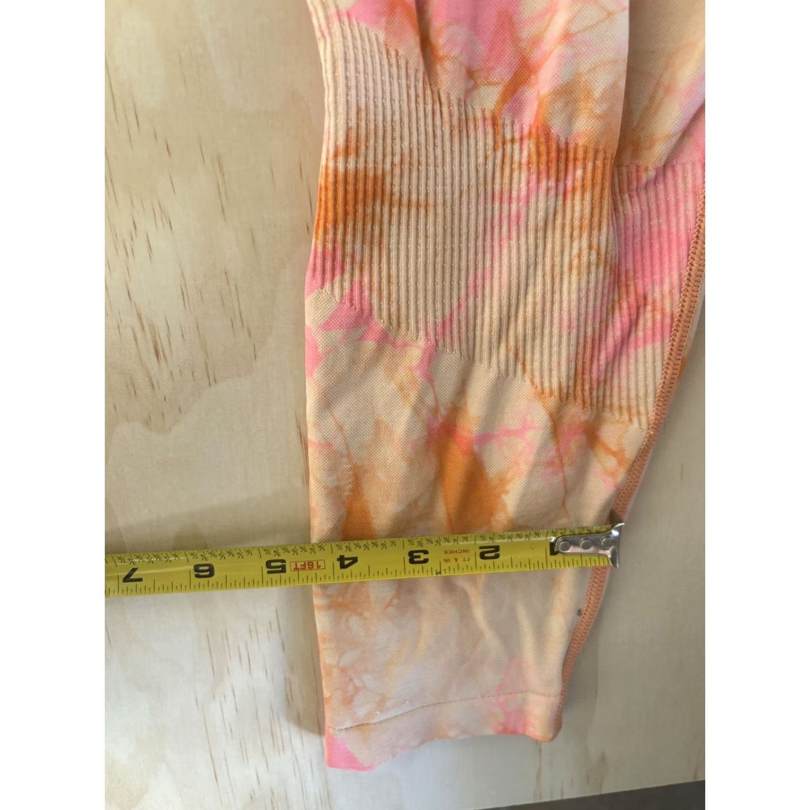 Pinko PINK Victoria's Secret Leggings Womens Medium Pink Tie Dye Ankle Yoga Gym Active Size 32" / US 10 / IT 46 - 6 Thumbnail