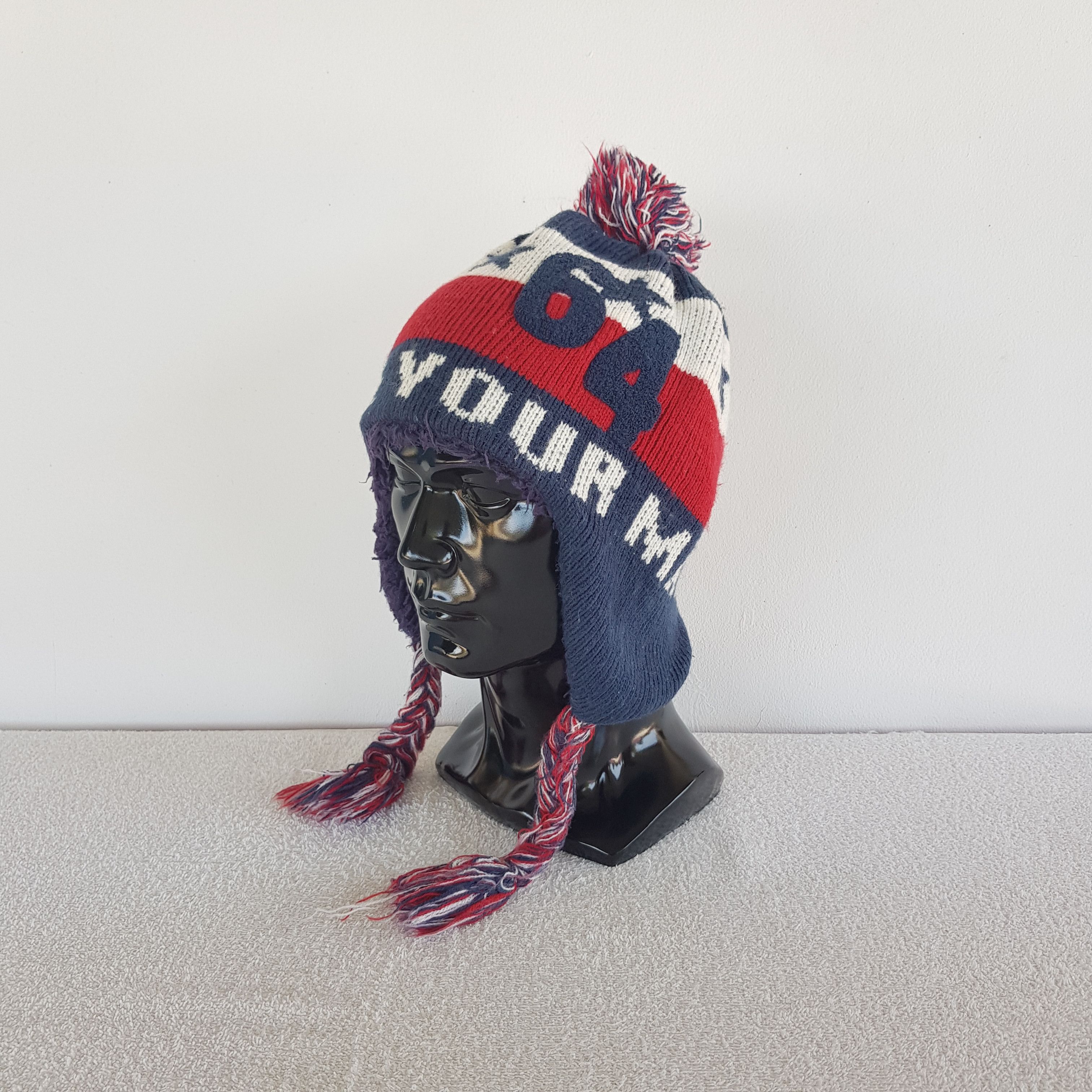 Japanese Brand Vintage Japanese Earflap Hats Make Magic Beanie Snow Caps Size ONE SIZE - 1 Thumbnail