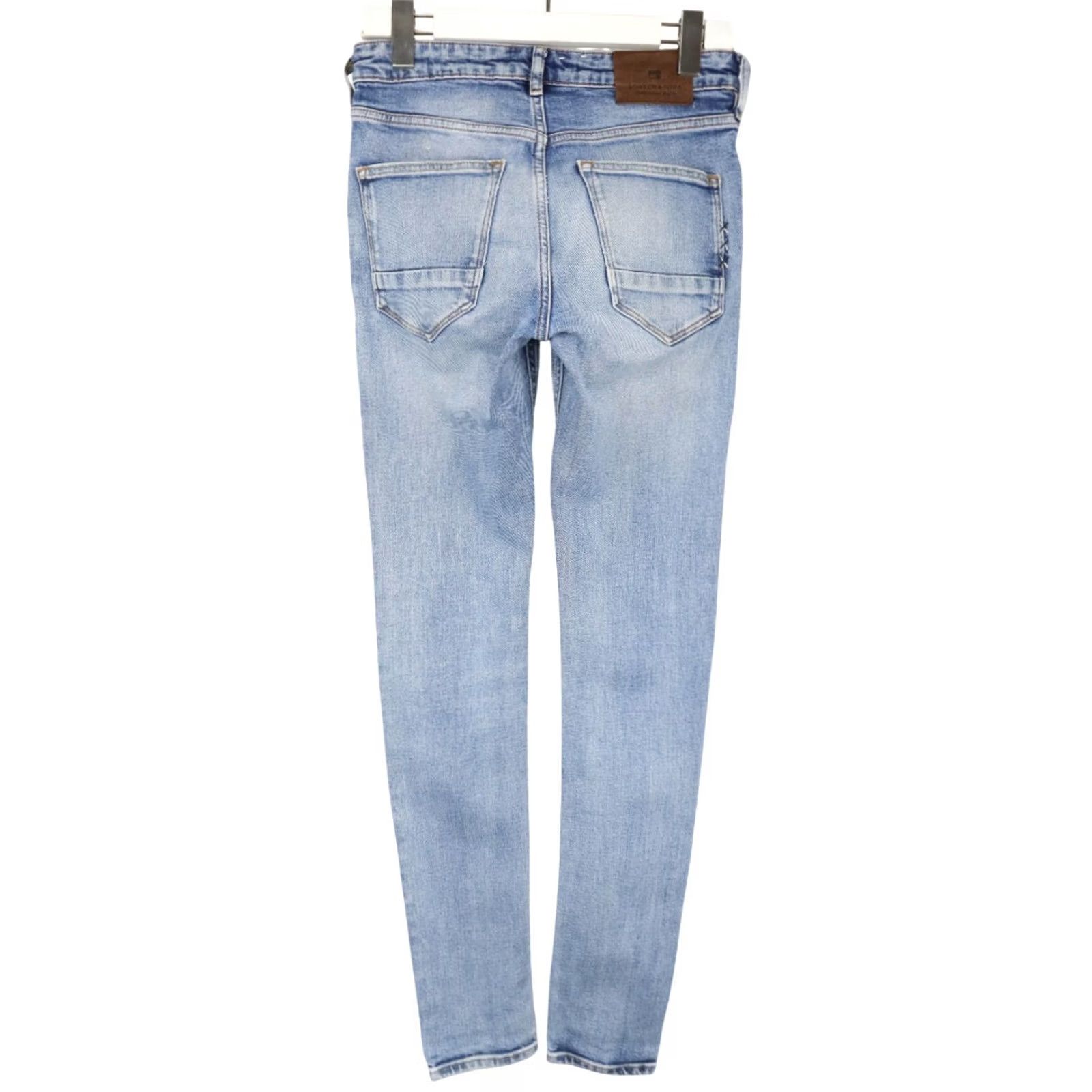 Scotch & Soda SCOTCH & SODA Skim Jeans Men's W29/L34 Slim Skinny Stretch Fade Whiskers Blue Jeans Size US 29 - 2 Thumbnail