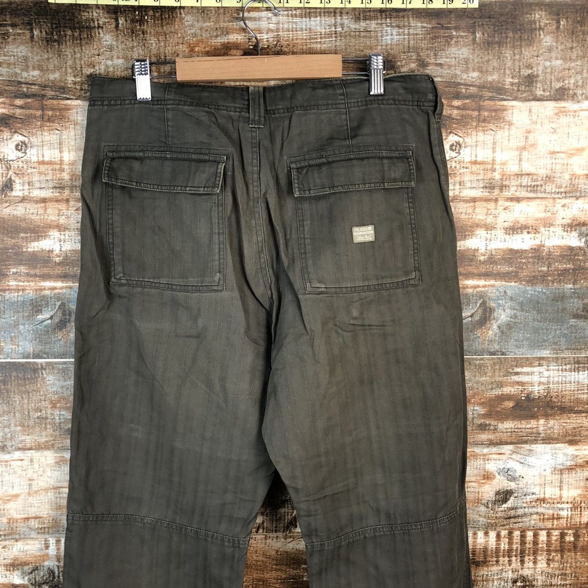 Japanese Brand DL Russ K Brown Cargo vintage Casual Pants #C214 Size US 33 - 12 Thumbnail