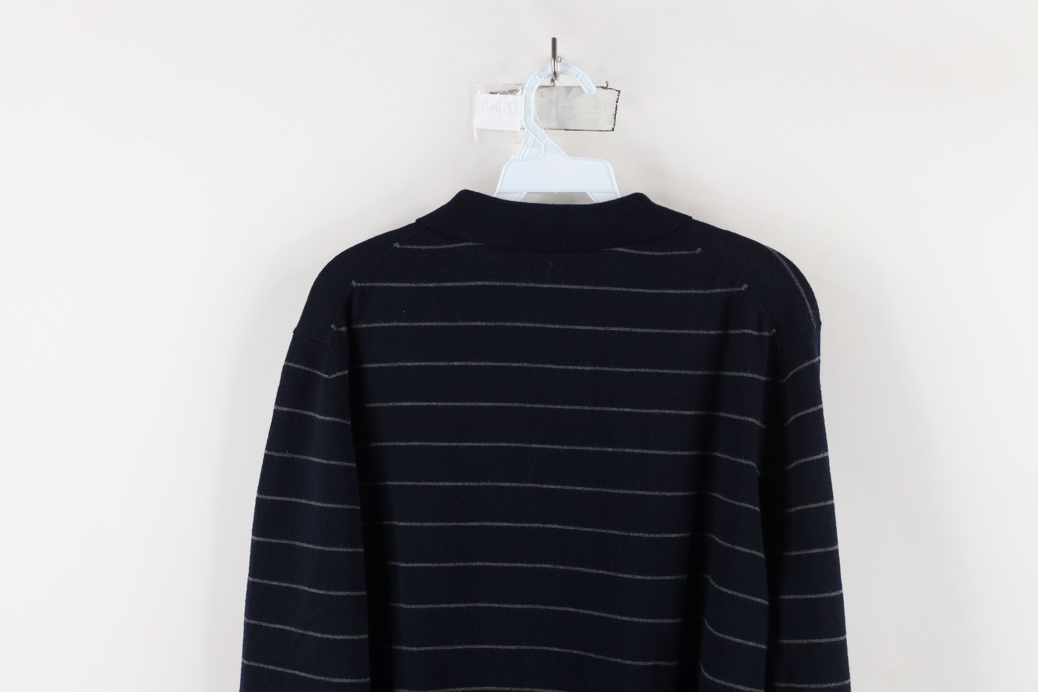 Eddie Bauer × Vintage Vintage 90s Eddie Bauer Merino Wool Knit Collared Sweater Size US XL / EU 56 / 4 - 10 Thumbnail