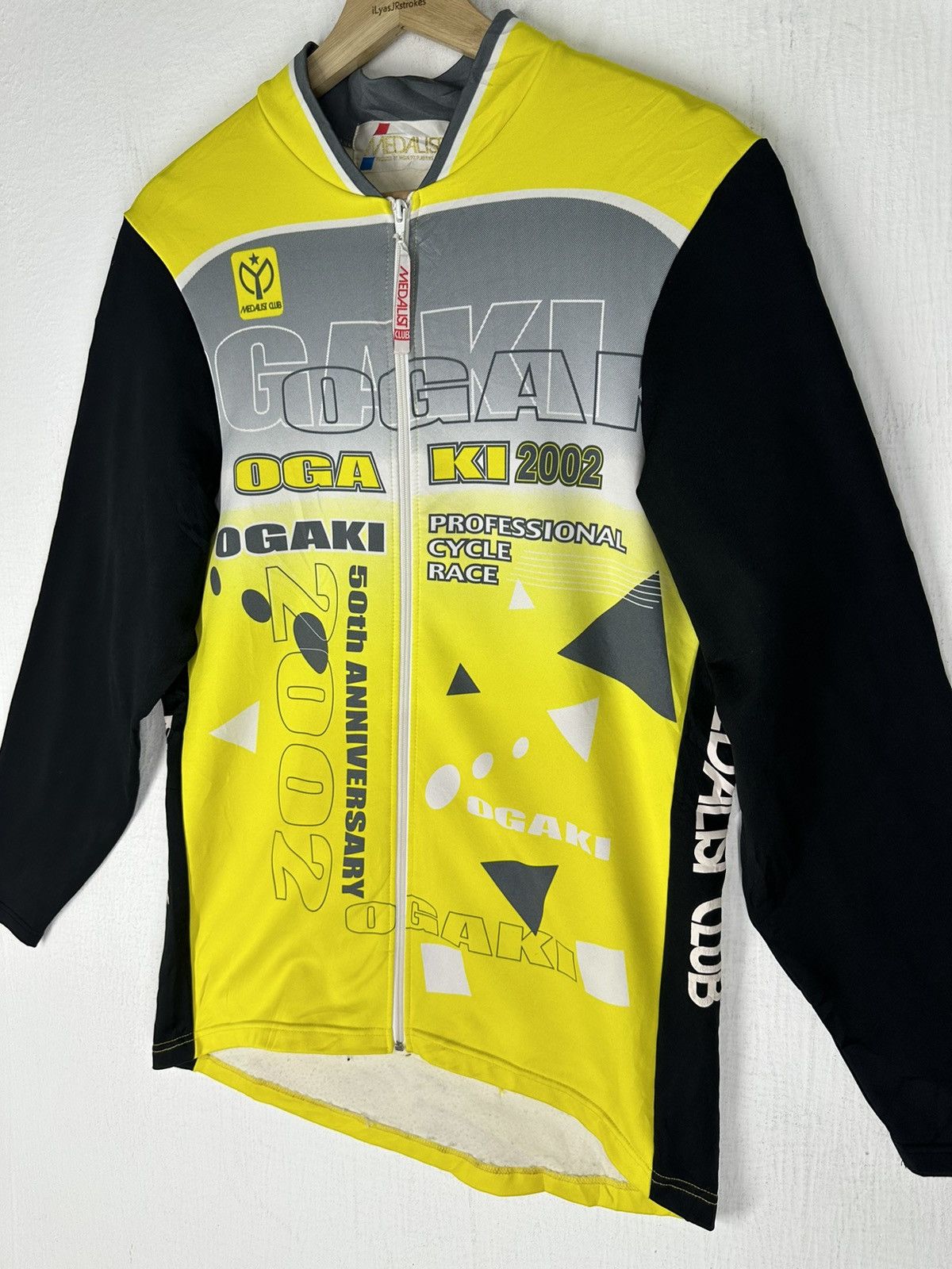Vintage Vtg Medalist Club Ogaki 50th Anniversary Cycle Race Jersey Size US M / EU 48-50 / 2 - 3 Thumbnail