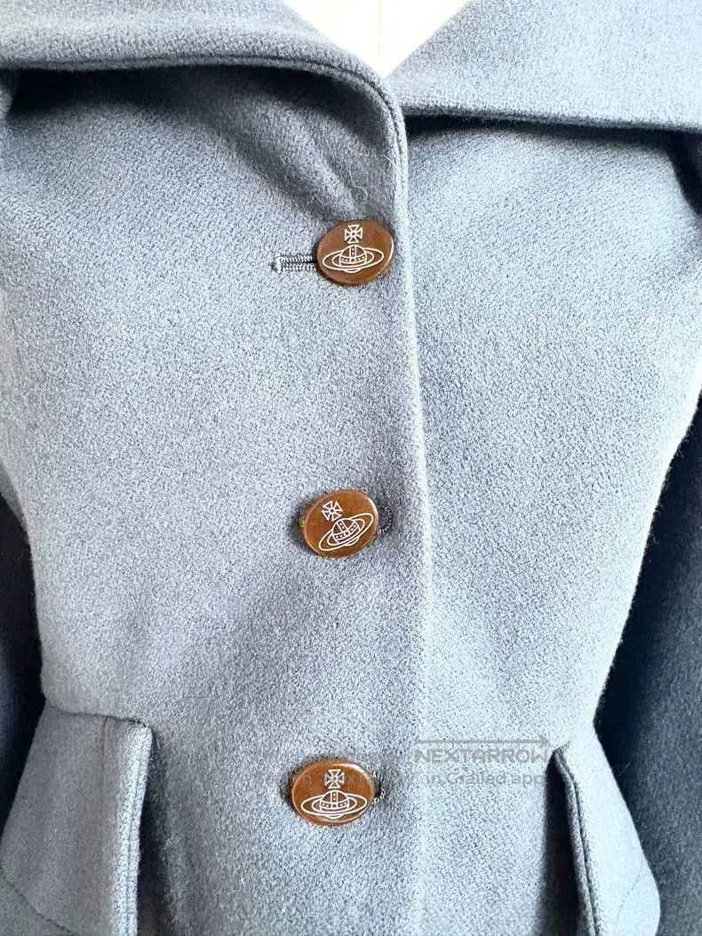 Vivienne Westwood Vivienne Westwood Vintage Morandi gray blue cloak coat Size L / US 10 / IT 46 - 6 Thumbnail