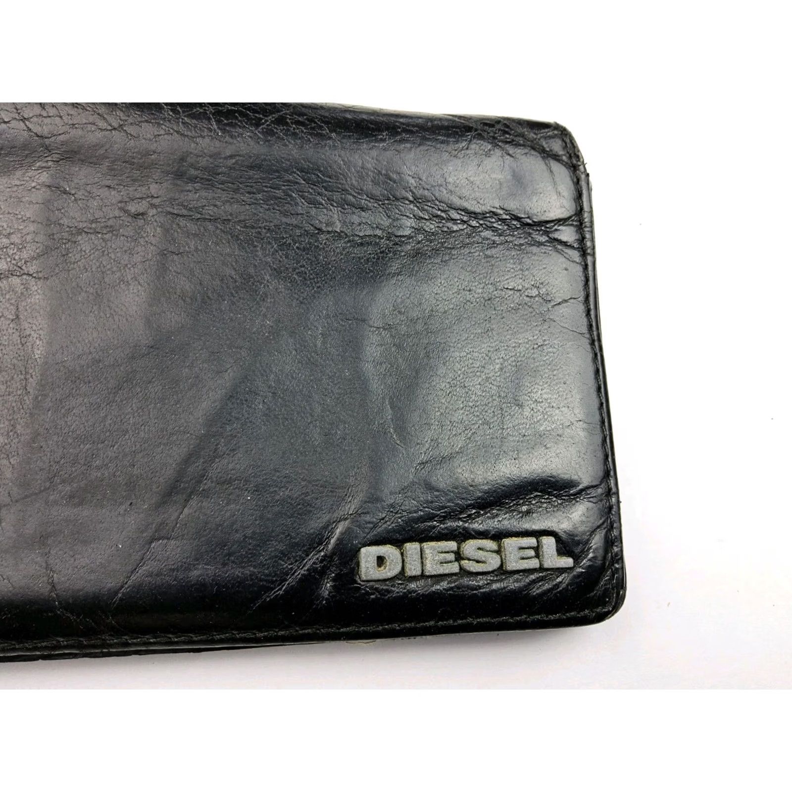 Diesel Diesel Wallet Bifold Leather Full Size Men Black Size ONE SIZE - 3 Thumbnail