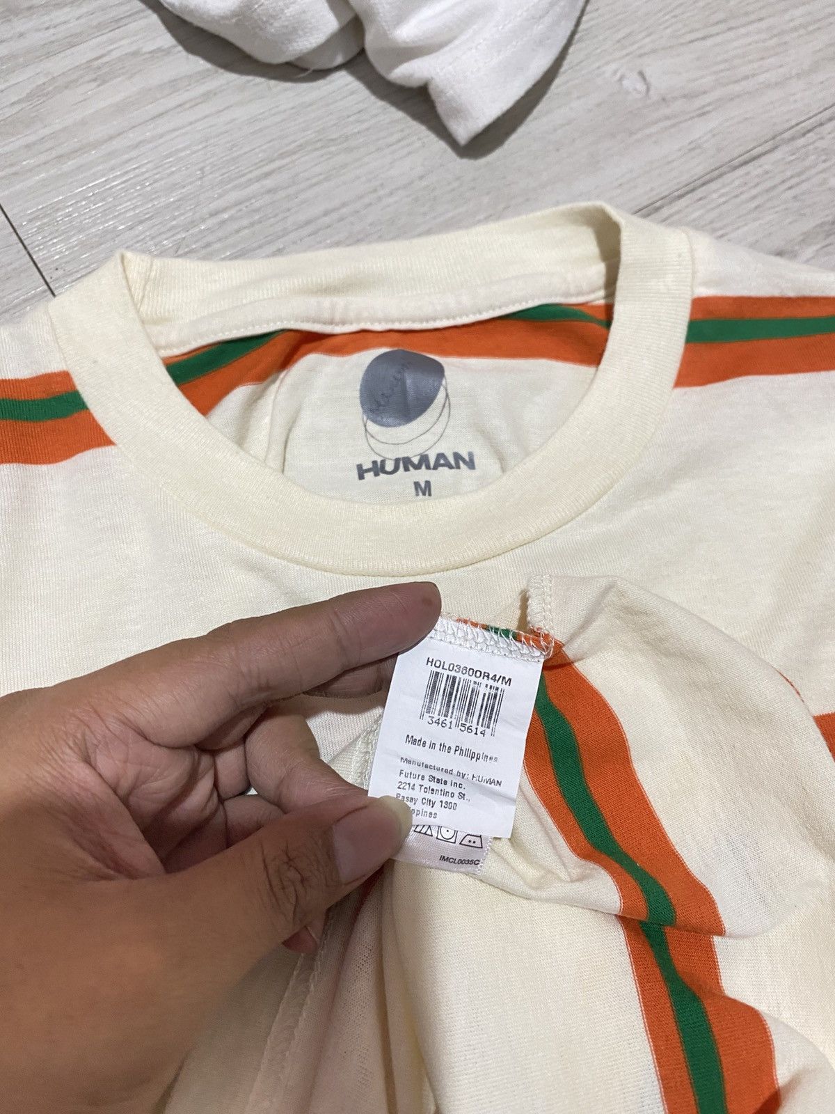 Japanese Brand human brand stripped multicolor tshirt Size US M / EU 48-50 / 2 - 4 Thumbnail