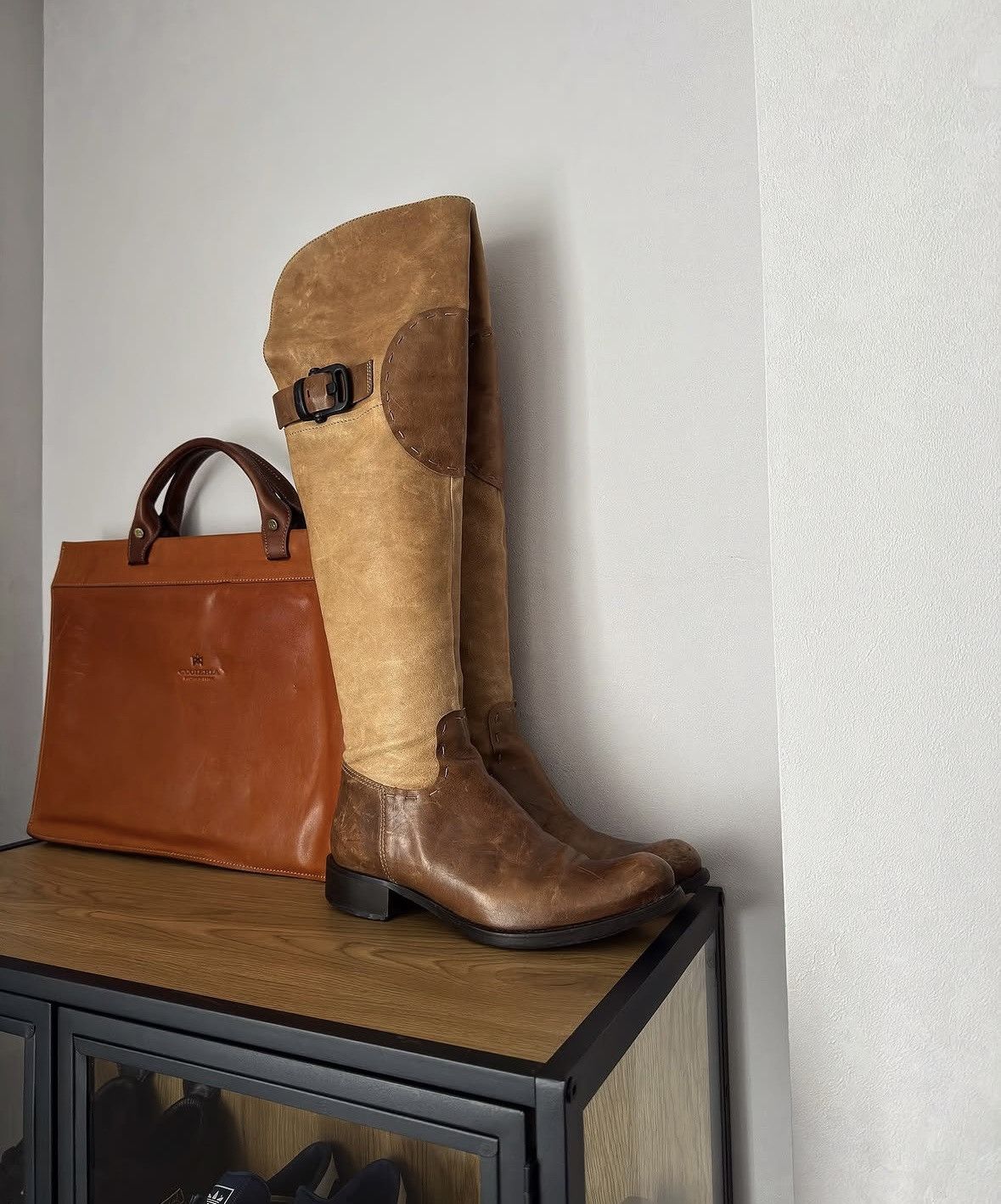 Vintage Comma archive leather knee high boots Size US 8 / IT 38 - 1 Thumbnail