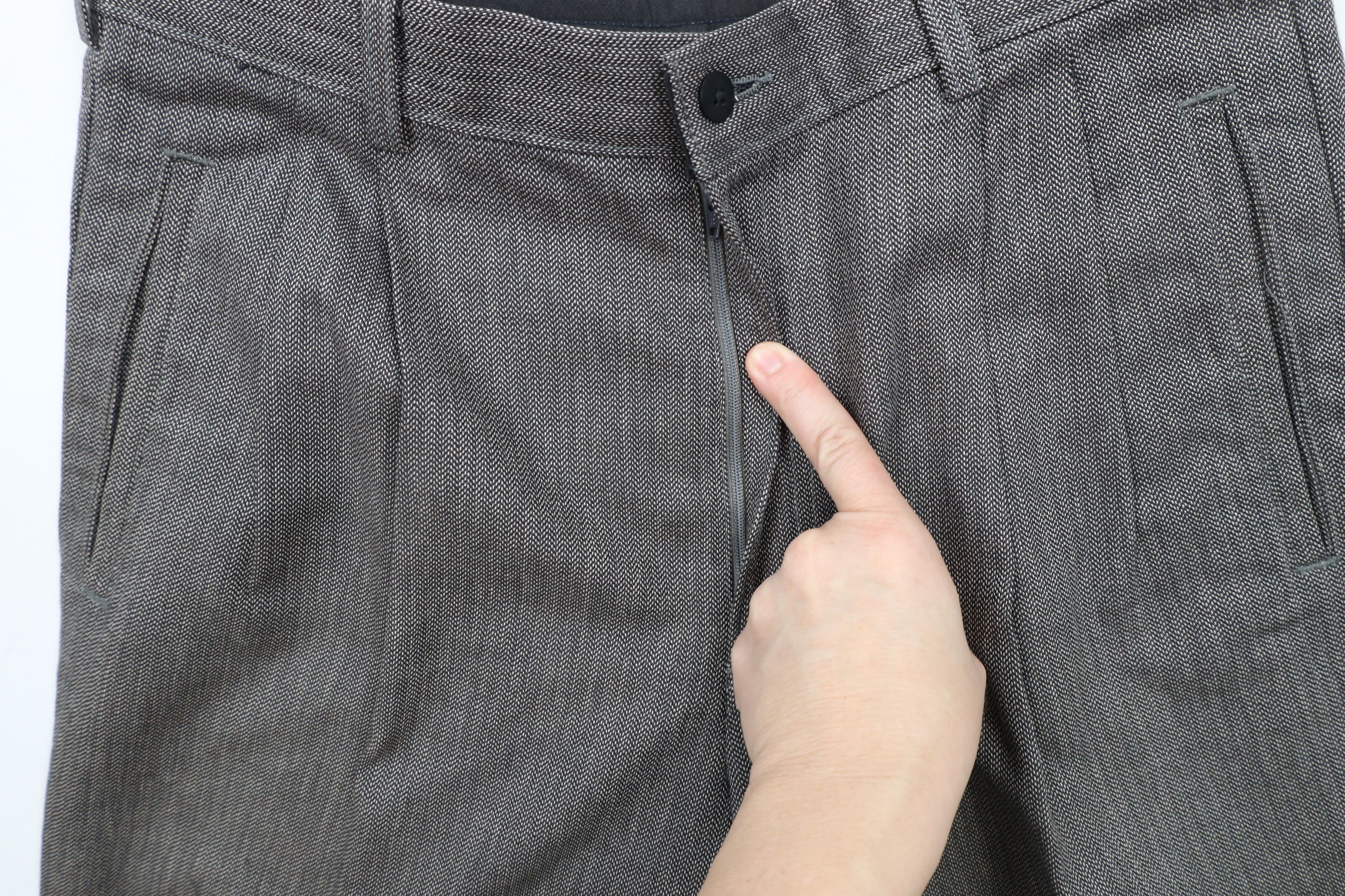 Vintage Vintage 90s Streetwear Dye Pleated Cuffed Cotton Chino Pants Size US 32 / EU 48 - 6 Thumbnail