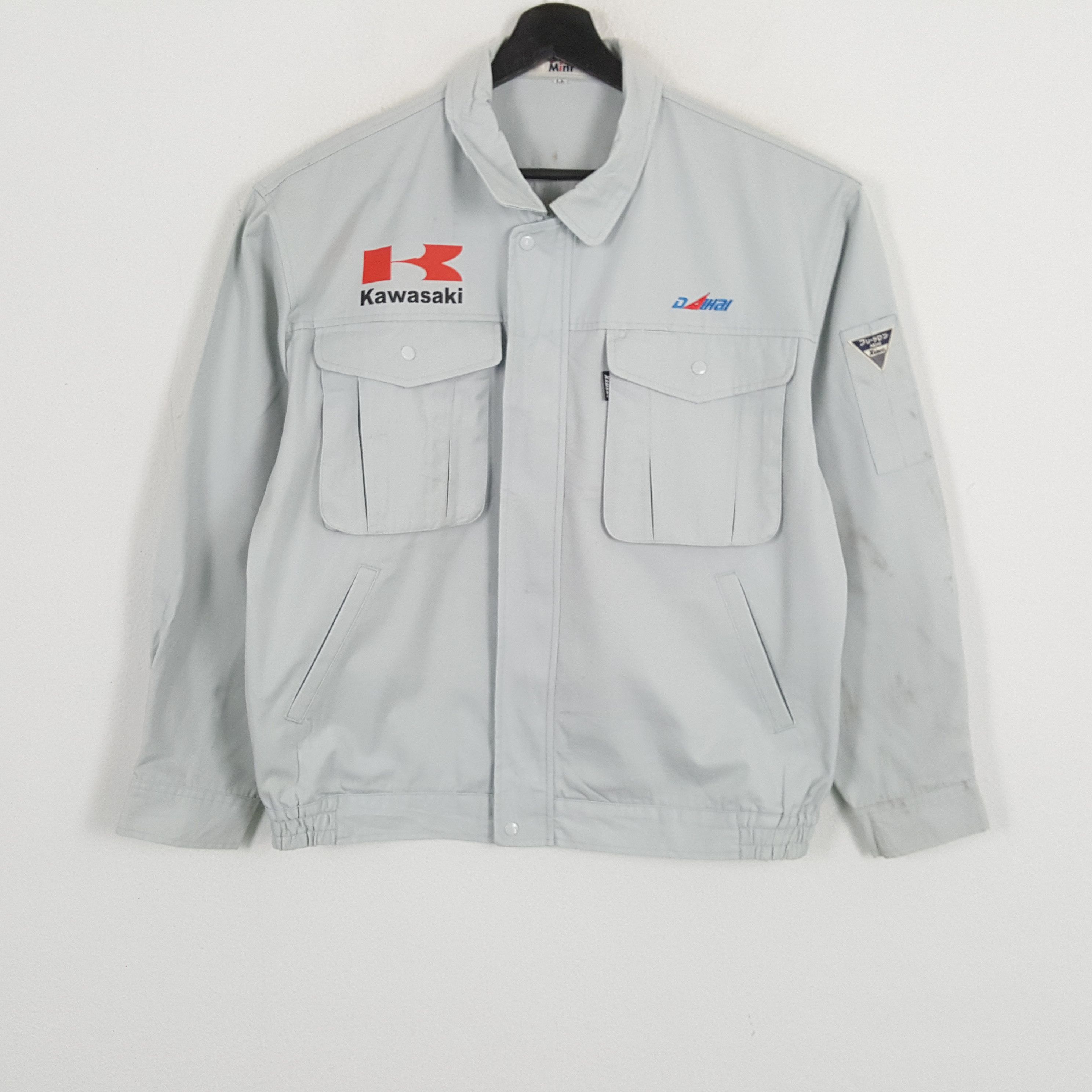Japanese Brand × Vintage KAWASAKI Japanese Workwear Custom Art Jacket Size US L / EU 52-54 / 3 - 3 Thumbnail