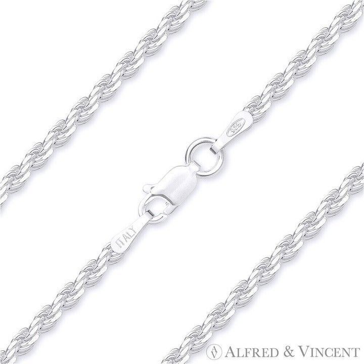 Other 1.8mm Twist-Rope Diamond-Cut Link Italian Chain Anklet Size ONE SIZE - 1 Thumbnail