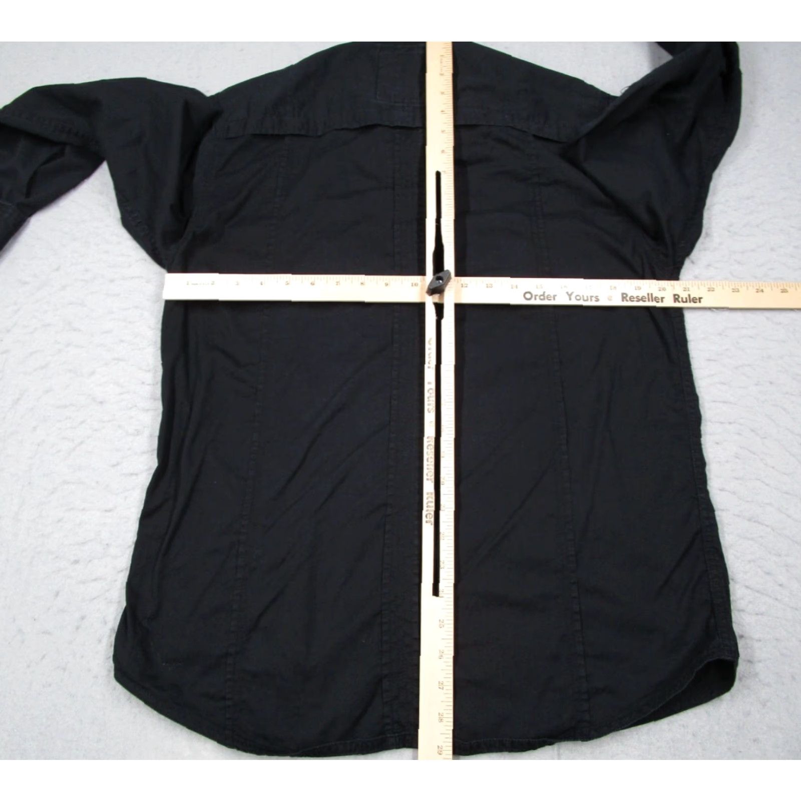 Vintage VINTAGE Dissizit! Shirt Mens XL Black Snap Front Long Sleeve Army Military Button-Up Pockets 100% Cotton Retro Mens Size US XL / EU 56 / 4 - 6 Thumbnail