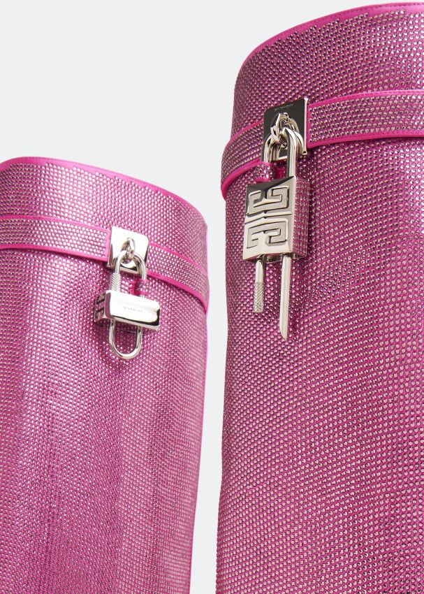 Givenchy o1srvl11e0325 Shark Lock Pant Boots in Pink Size US 9.5 / IT 39.5 - 2 Thumbnail