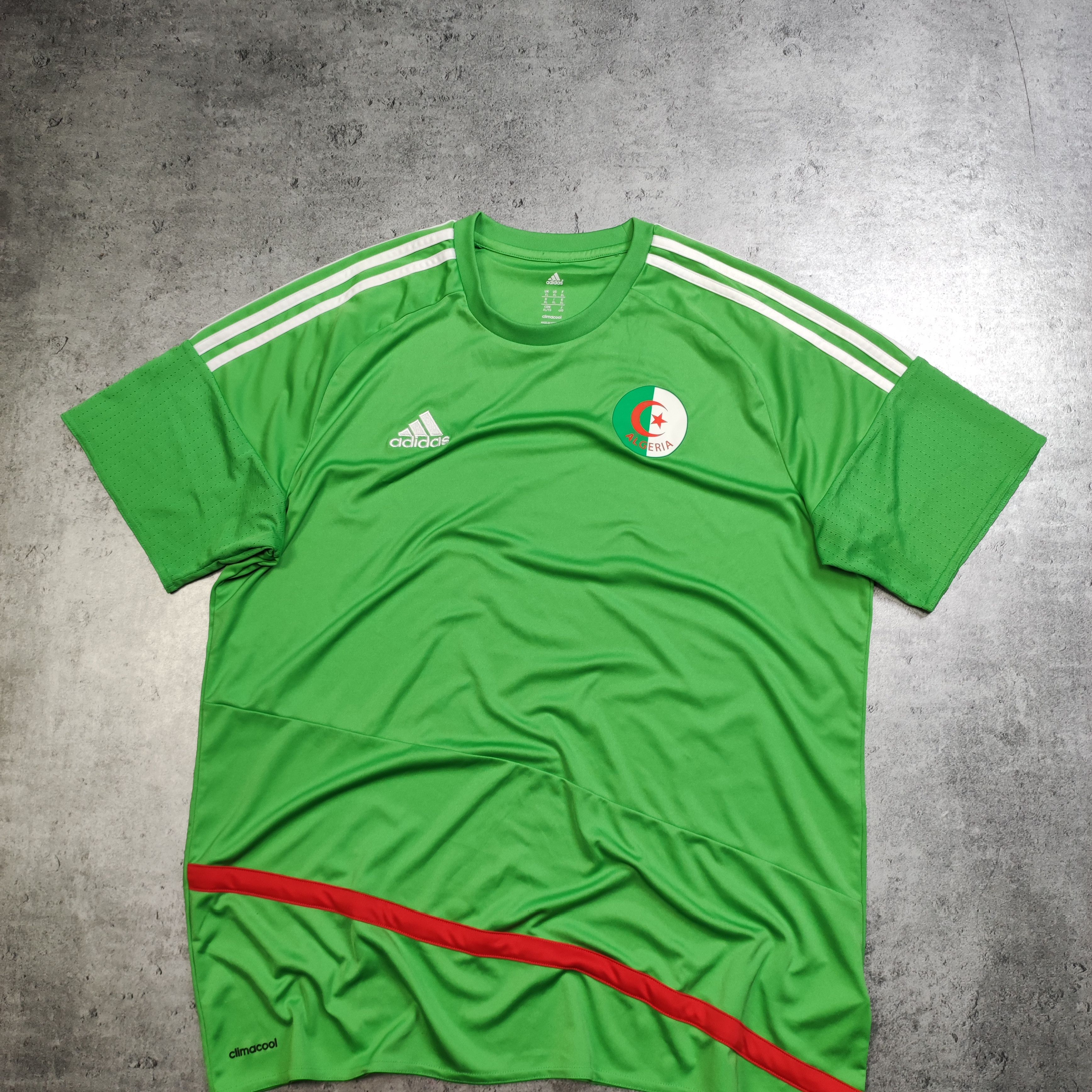 Vintage RARE Football Soccer 2016 Algeria Africa Home Adidas Jersey Size US XL / EU 56 / 4 - 2 Thumbnail
