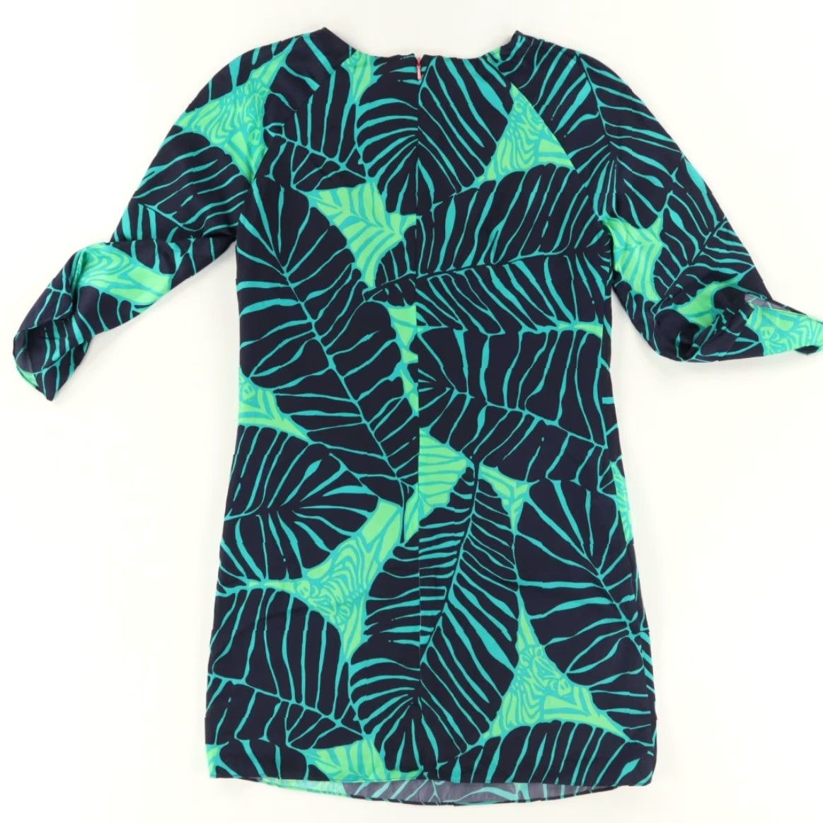 Lilly Pulitzer Lilly Pulitzer Carol Sheath Leaf Solid 3/4 Sleeve Dress Green Women's 4 Size S / US 4 / IT 40 - 4 Thumbnail