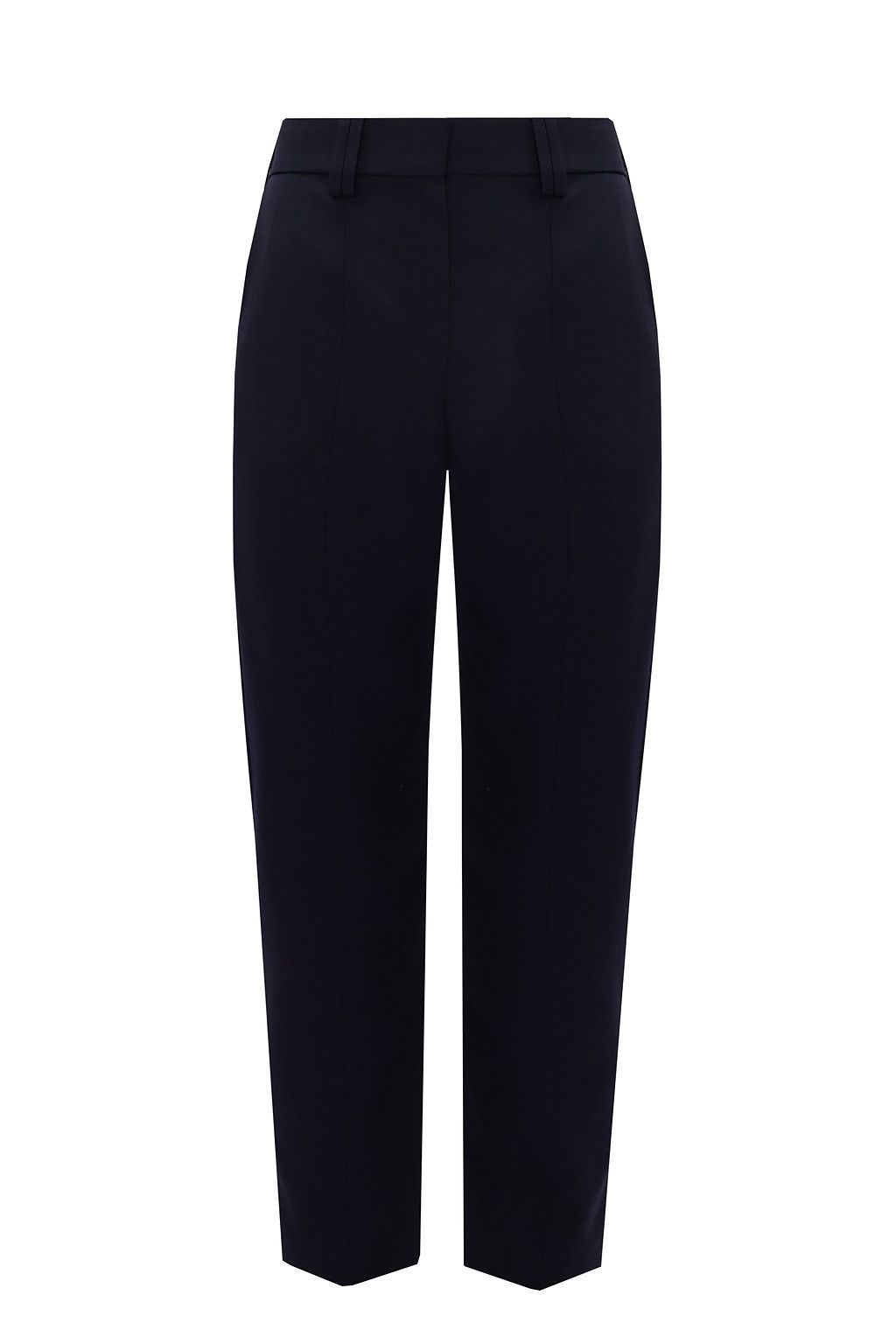 Balmain BALMAIN NAVY BLUE TAPERED LEG TROUSERS Size 28" / US 6 / IT 42 - 1 Thumbnail
