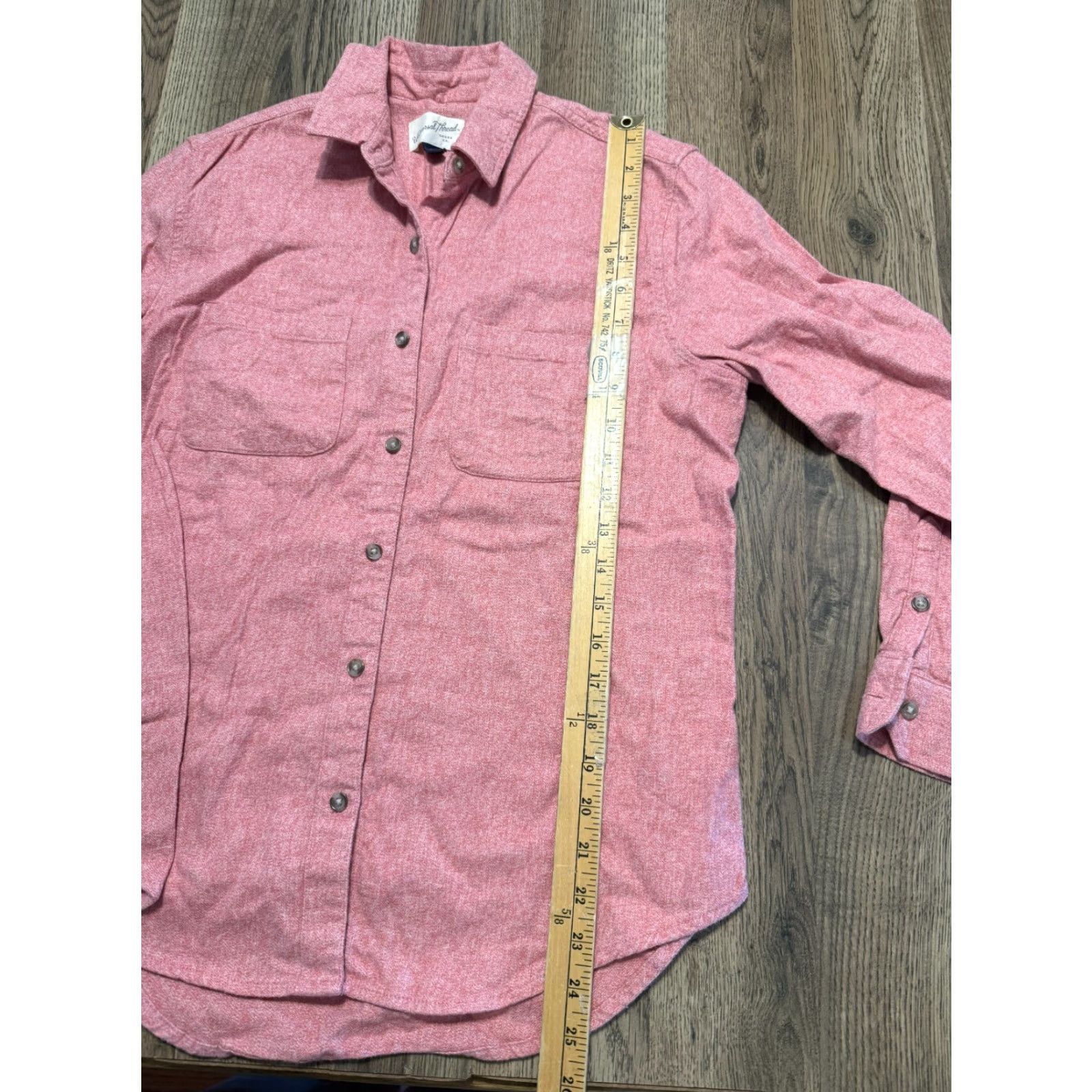 Vintage Universal Thread Shirt Women's XS Red Long Sleeve Button Up Size XS / US 0-2 / IT 36-38 - 7 Thumbnail