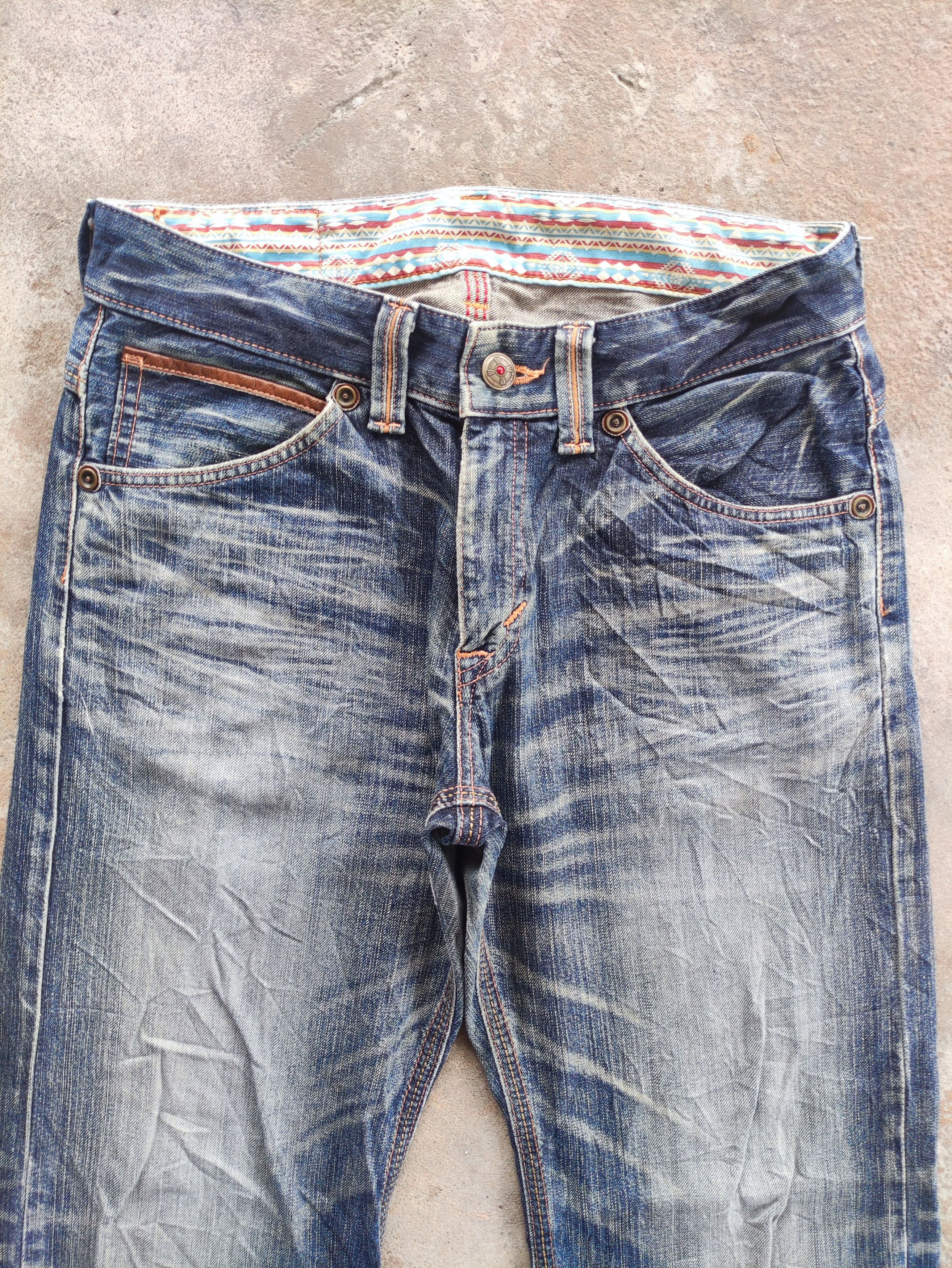 Edwin Vintage Edwin Brand Baggy Denim Distressed Faded Pants Size US 35 - 3 Thumbnail