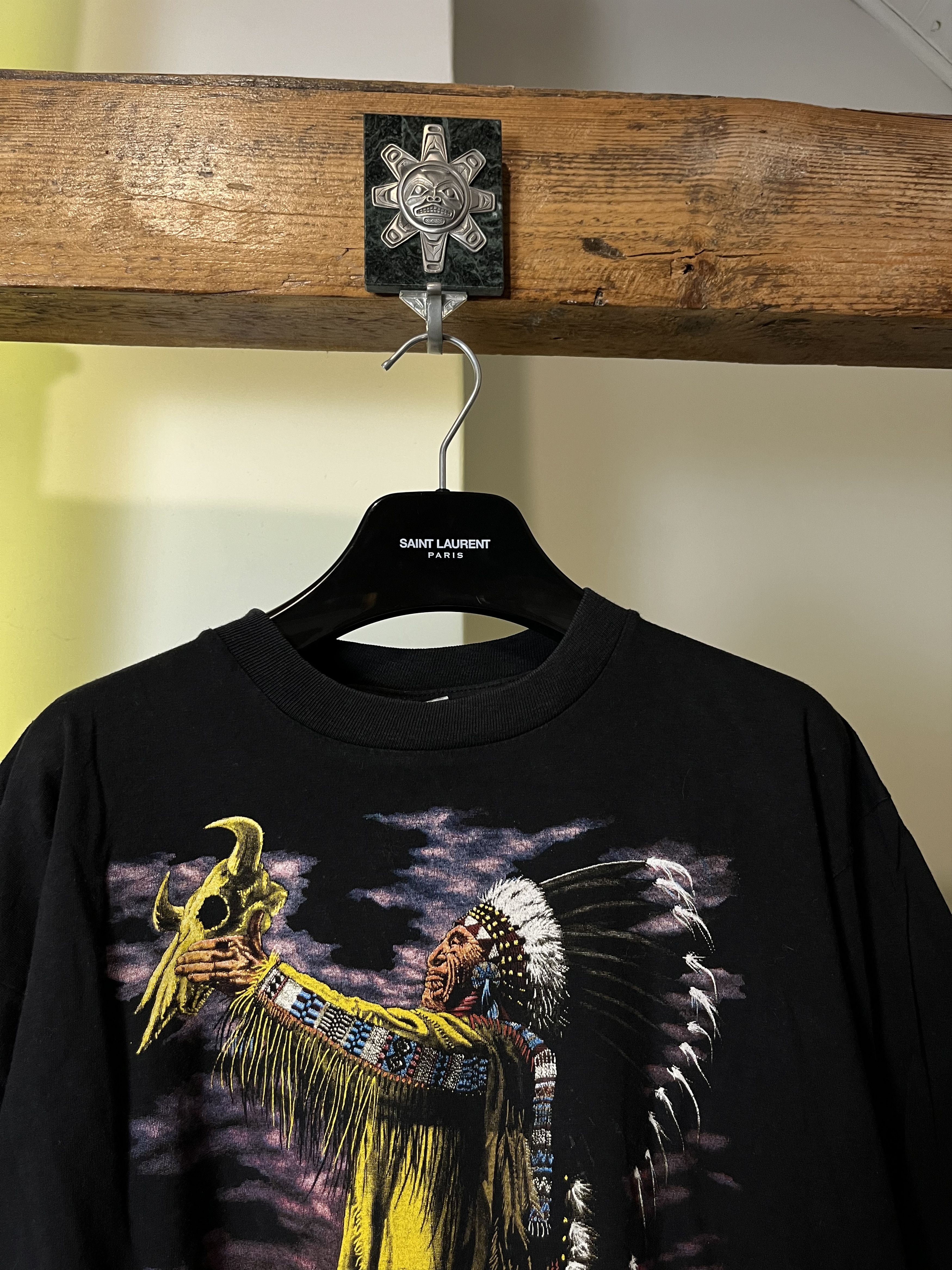 Band Tees × Vintage 90s Native Americans Indians USA Tee Size US XL / EU 56 / 4 - 3 Thumbnail