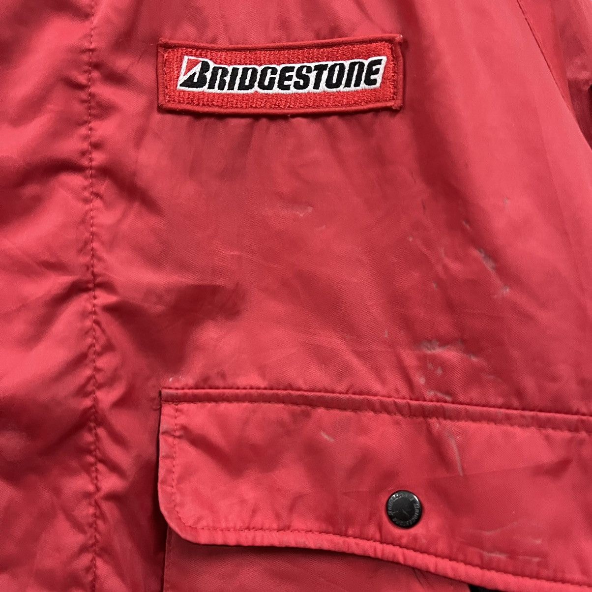 Vintage Vintage 90s BRIDGESTONE Jacket bomber Size US L / EU 52-54 / 3 - 8 Thumbnail