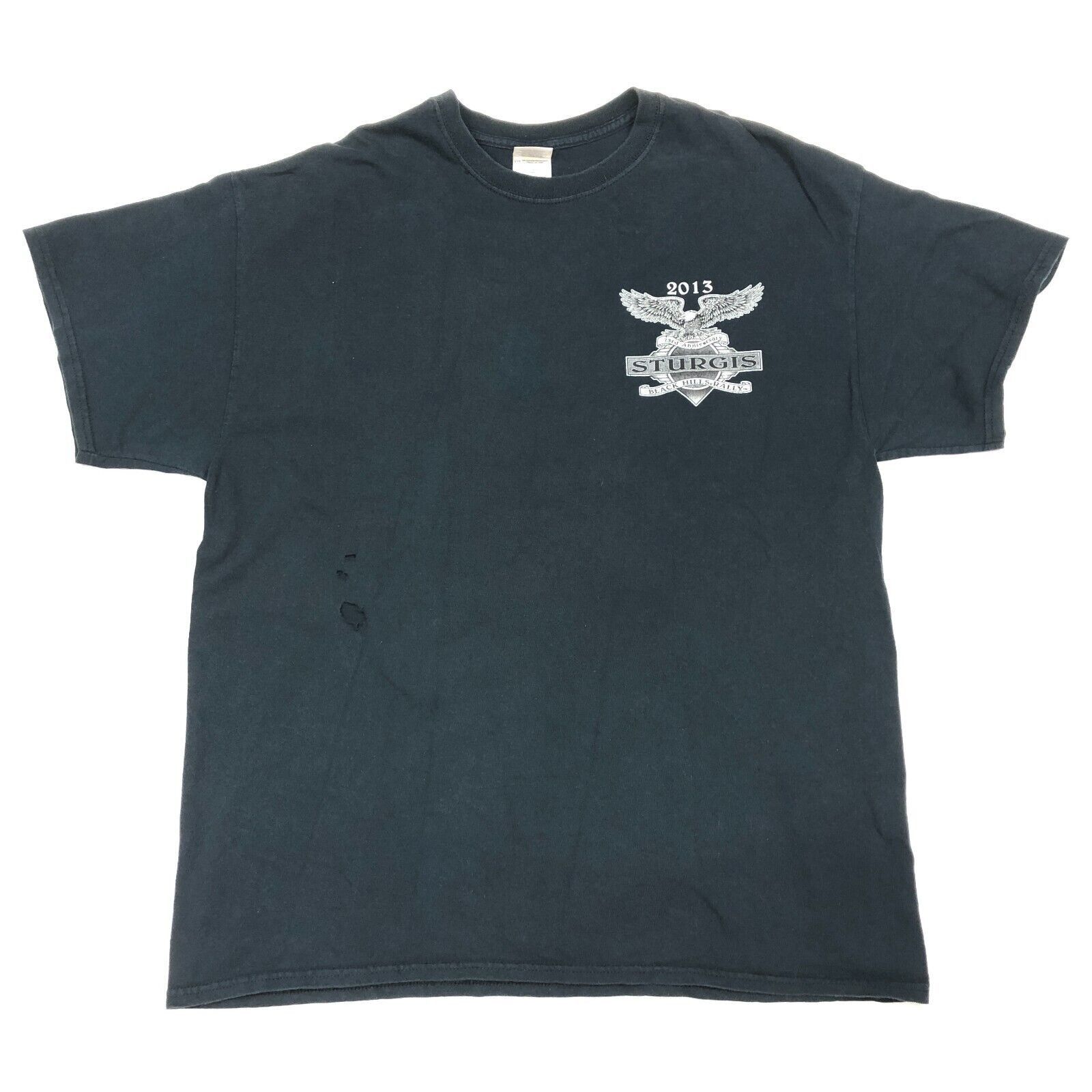 Harley Davidson × Vintage 2013 Sturgis Black Hill Rally Motorcycle Eagle Tee shirt XL Size US XL / EU 56 / 4 - 3 Thumbnail