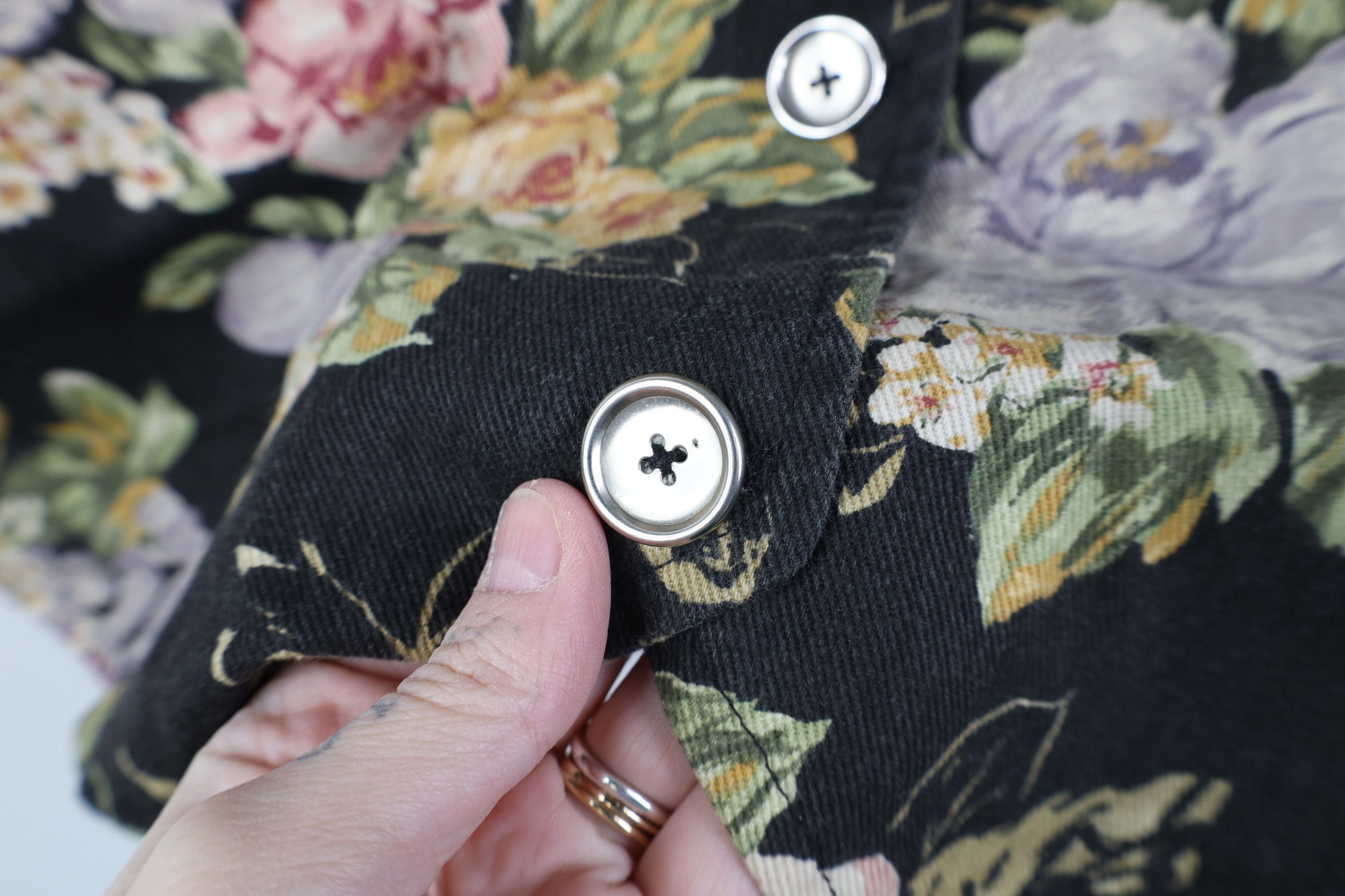 Vintage Vintage 90s Streetwear Flower Floral Button Vest Jacket Size XL / US 12-14 / IT 48-50 - 4 Thumbnail