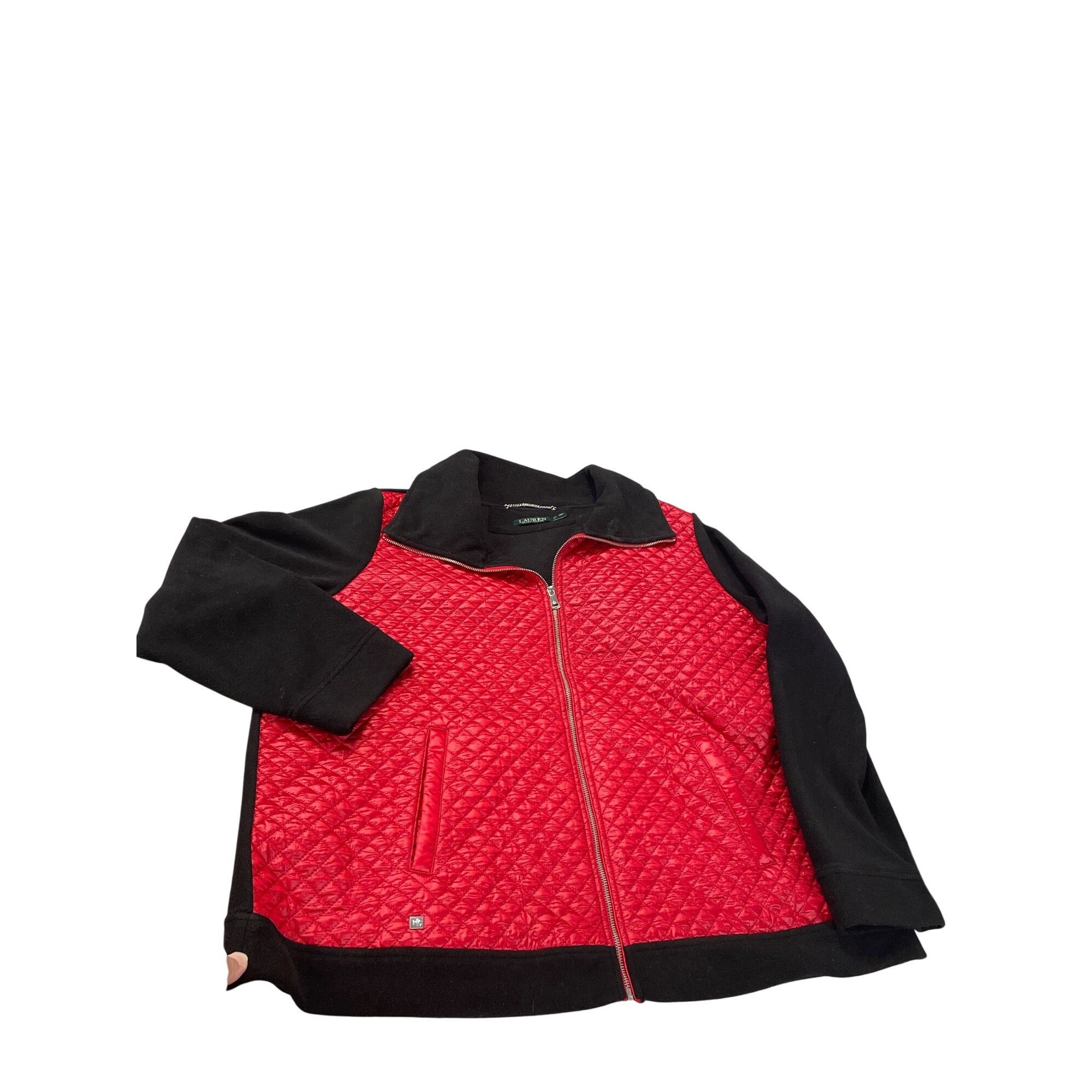 Lauren Ralph Lauren Lauren Ralph Lauren Womens Black Red Diamond Quilted Zip Fle Size 3XL / US 20-22 - 1 Thumbnail