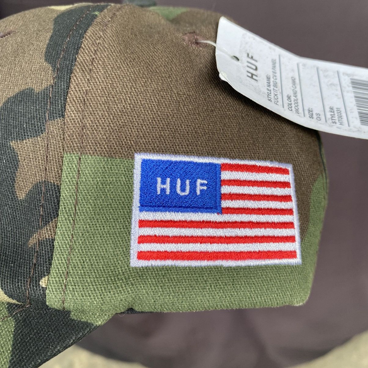 Huf HUF fuck it woodland camo cap Size ONE SIZE - 4 Thumbnail