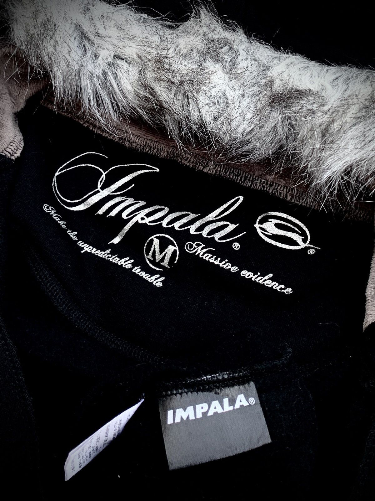 KMRii Impala Faux Fur Poem Vkei Style Hoodie Size US M / EU 48-50 / 2 - 6 Thumbnail