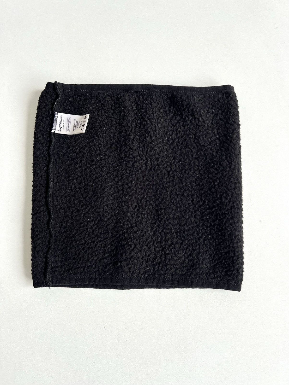 Supreme 🔥F/W 15 Supreme Neck Gaiter/Mask/Buff Fleece Black Size ONE SIZE - 5 Thumbnail