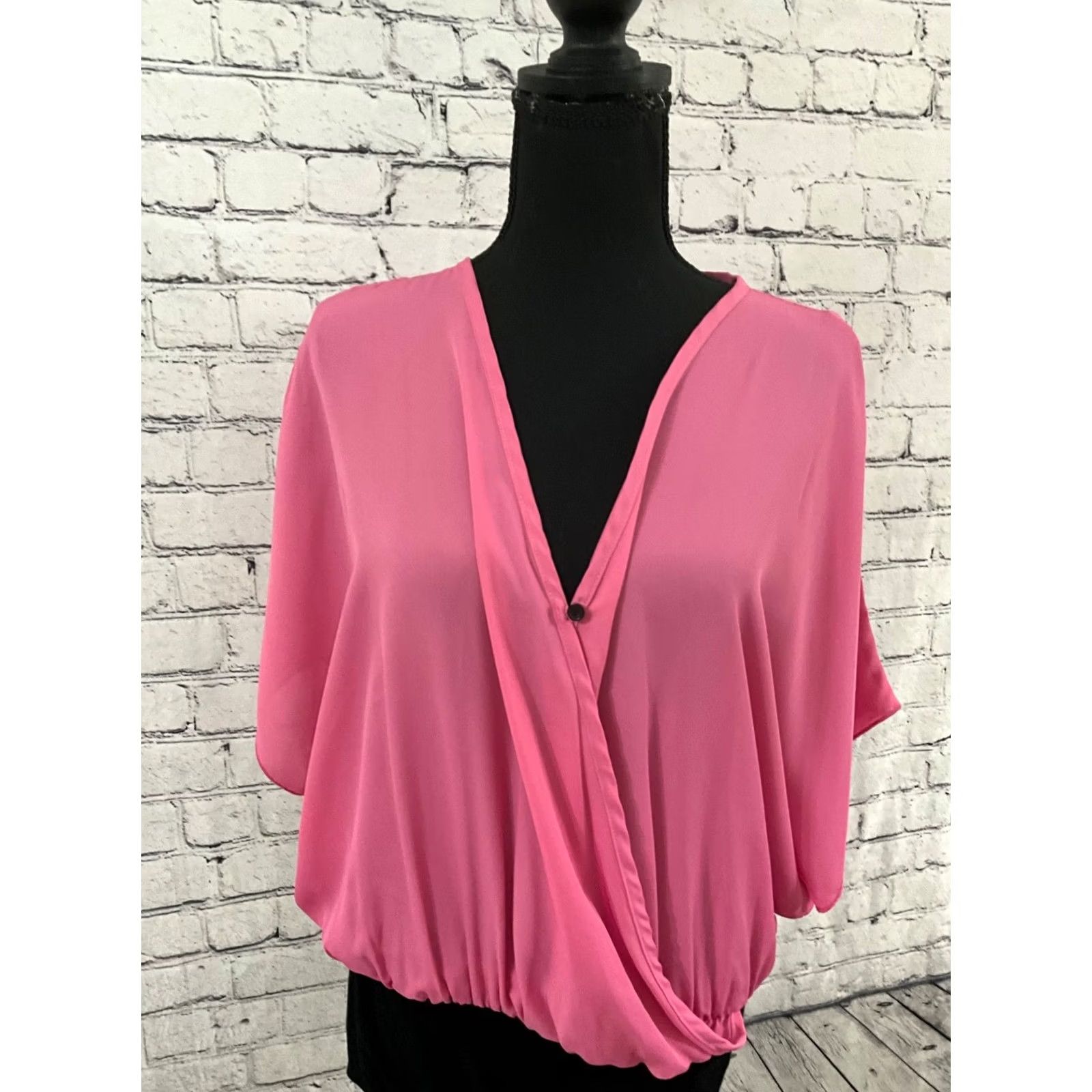 Vintage WHITE BIRCH WOMENS BLOUSE XL PINK LONG SLEEVE NWT Size XL / US 12-14 / IT 48-50 - 5 Thumbnail