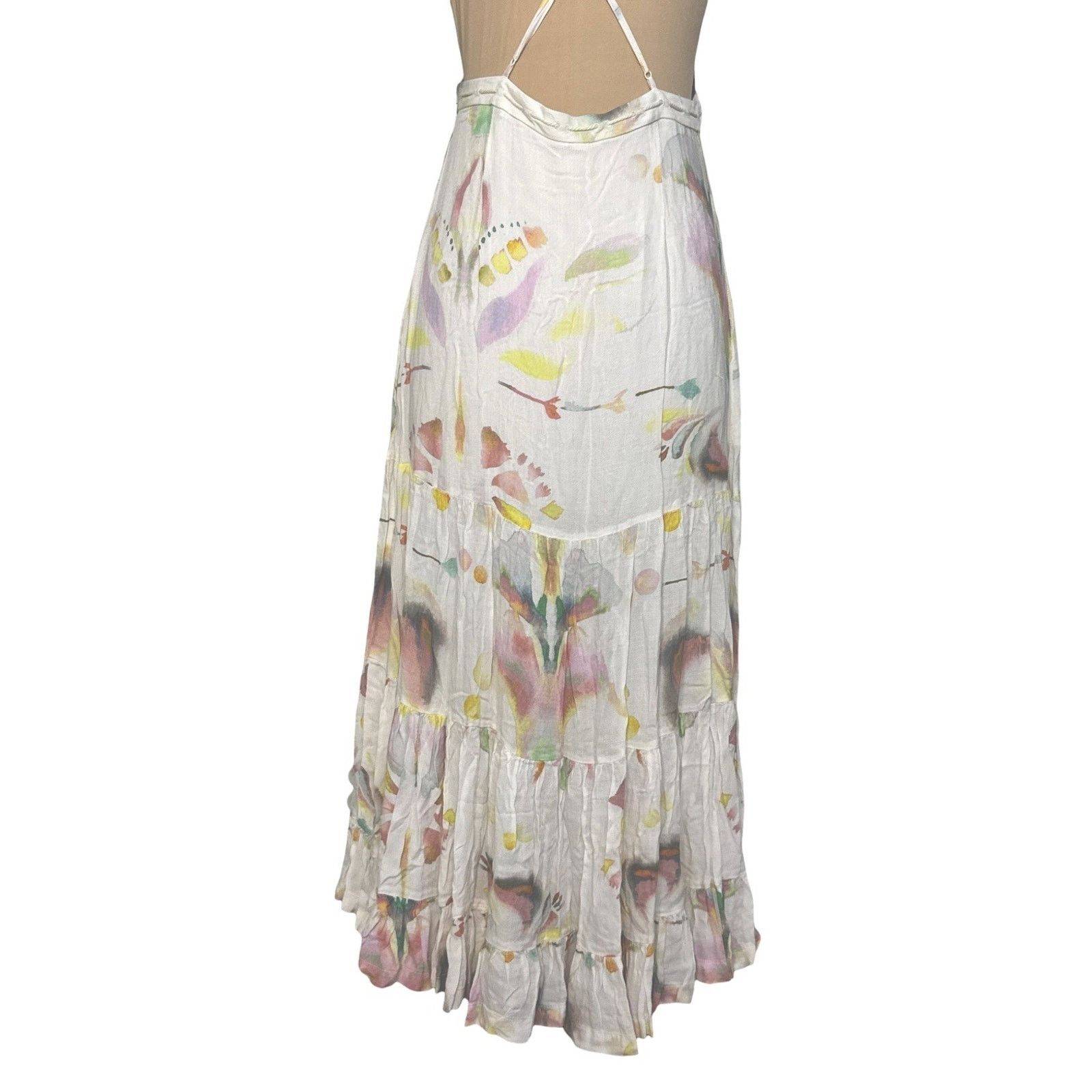 Free People FREE PEOPLE Sounds Of Spring Jumper Floral Maxi Dress Sz XS Size XS / US 0-2 / IT 36-38 - 9 Thumbnail