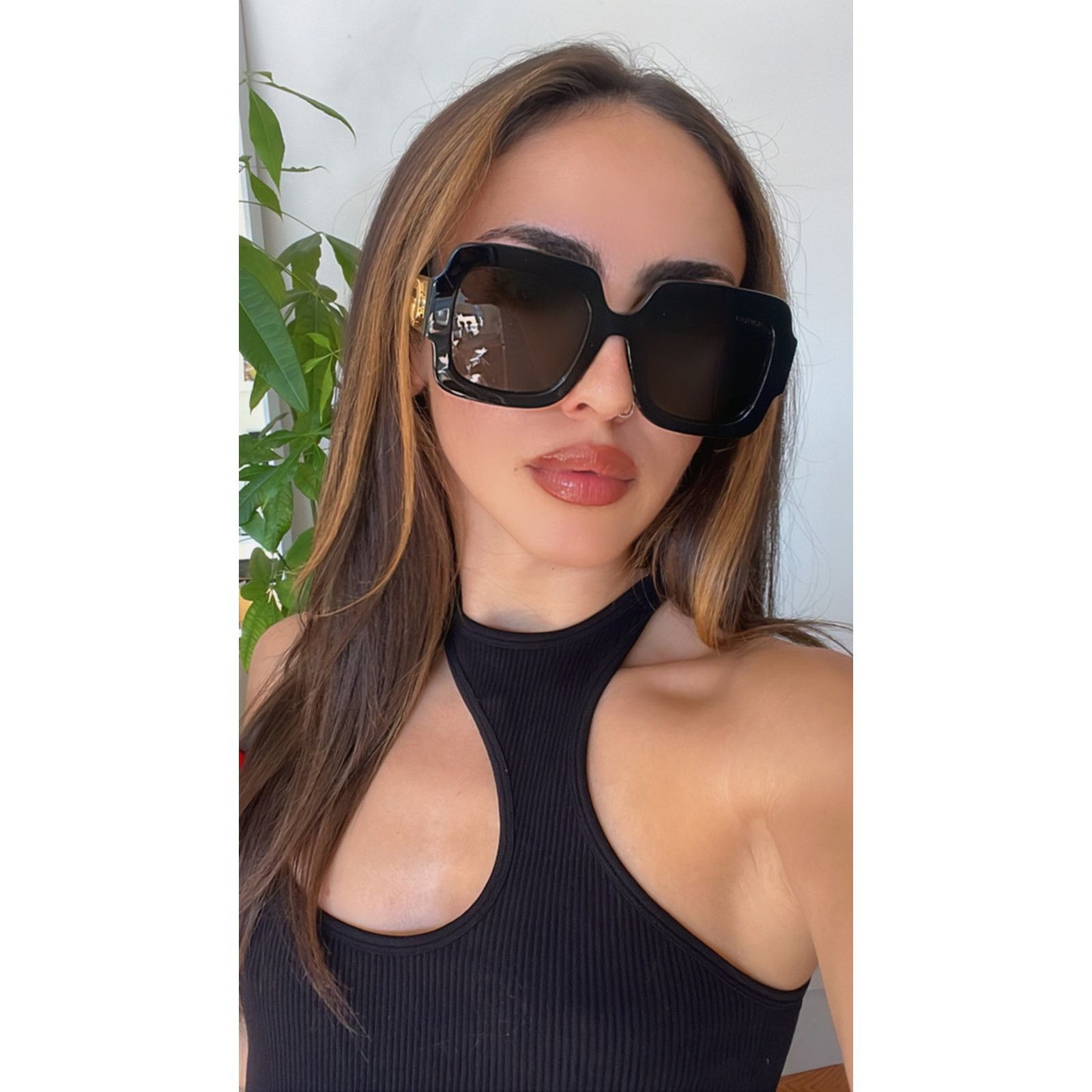 Gucci NEW Gucci GG1547S Black Square Sunglasses Size ONE SIZE - 2 Thumbnail