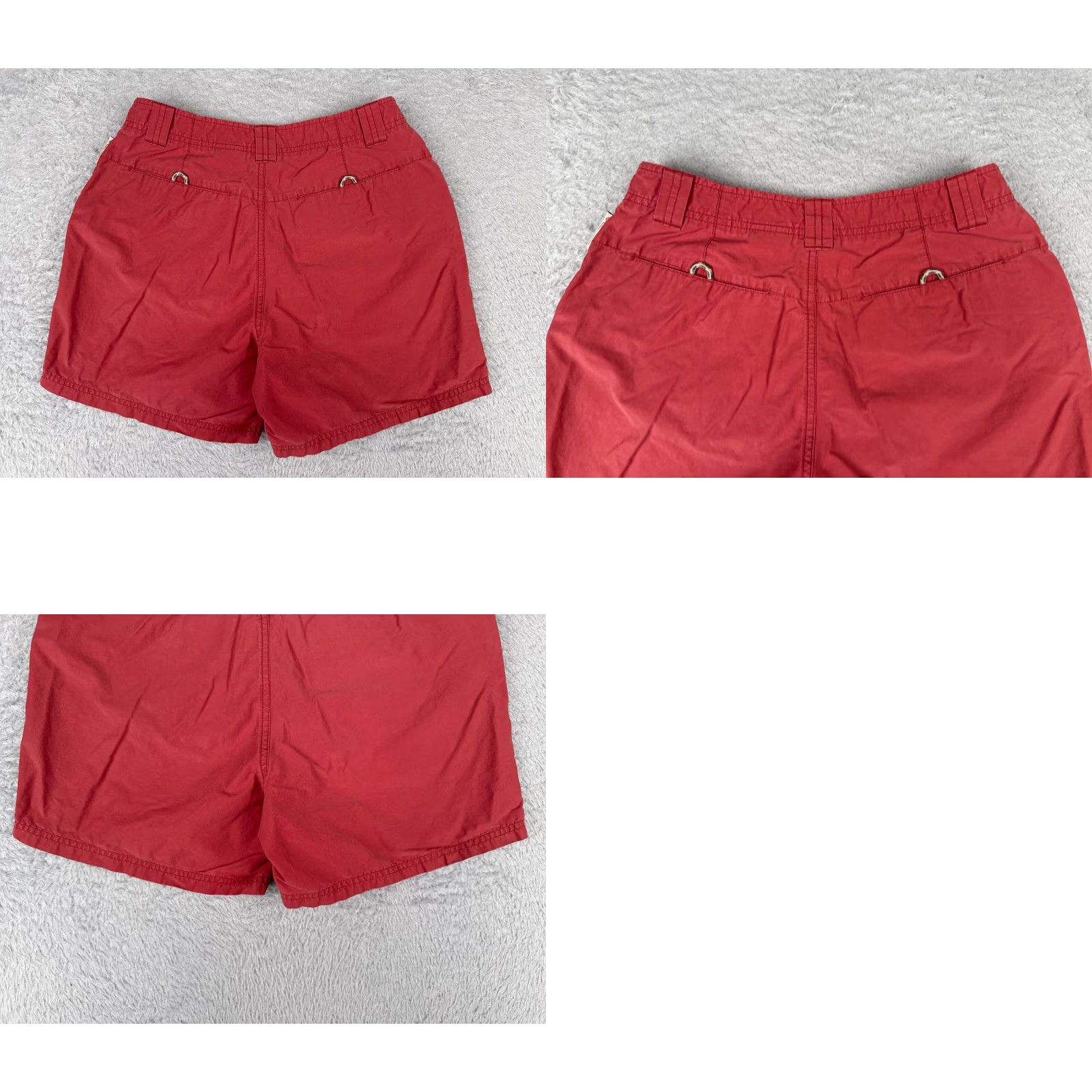 Vintage Columbia Shorts Women 6 Red Cargo Cotton Blend Hiking Camping Casual 27x6 Size 28" / US 6 / IT 42 - 9 Thumbnail